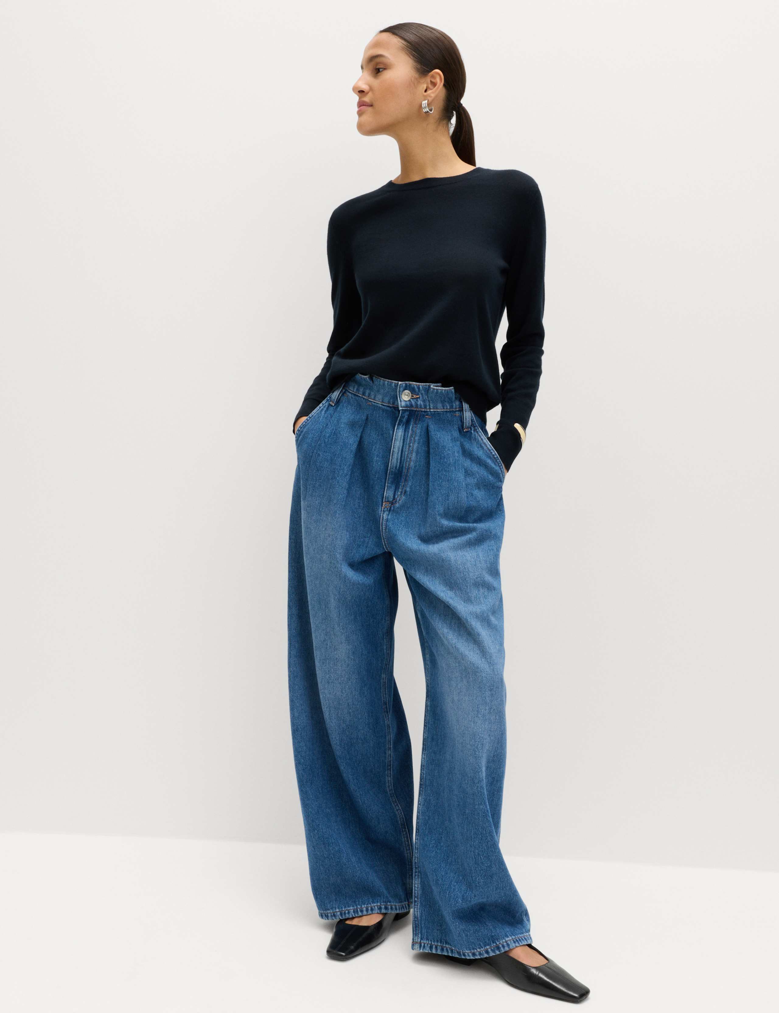 Pure Merino Wool Crew Neck Jumper 3 of 6