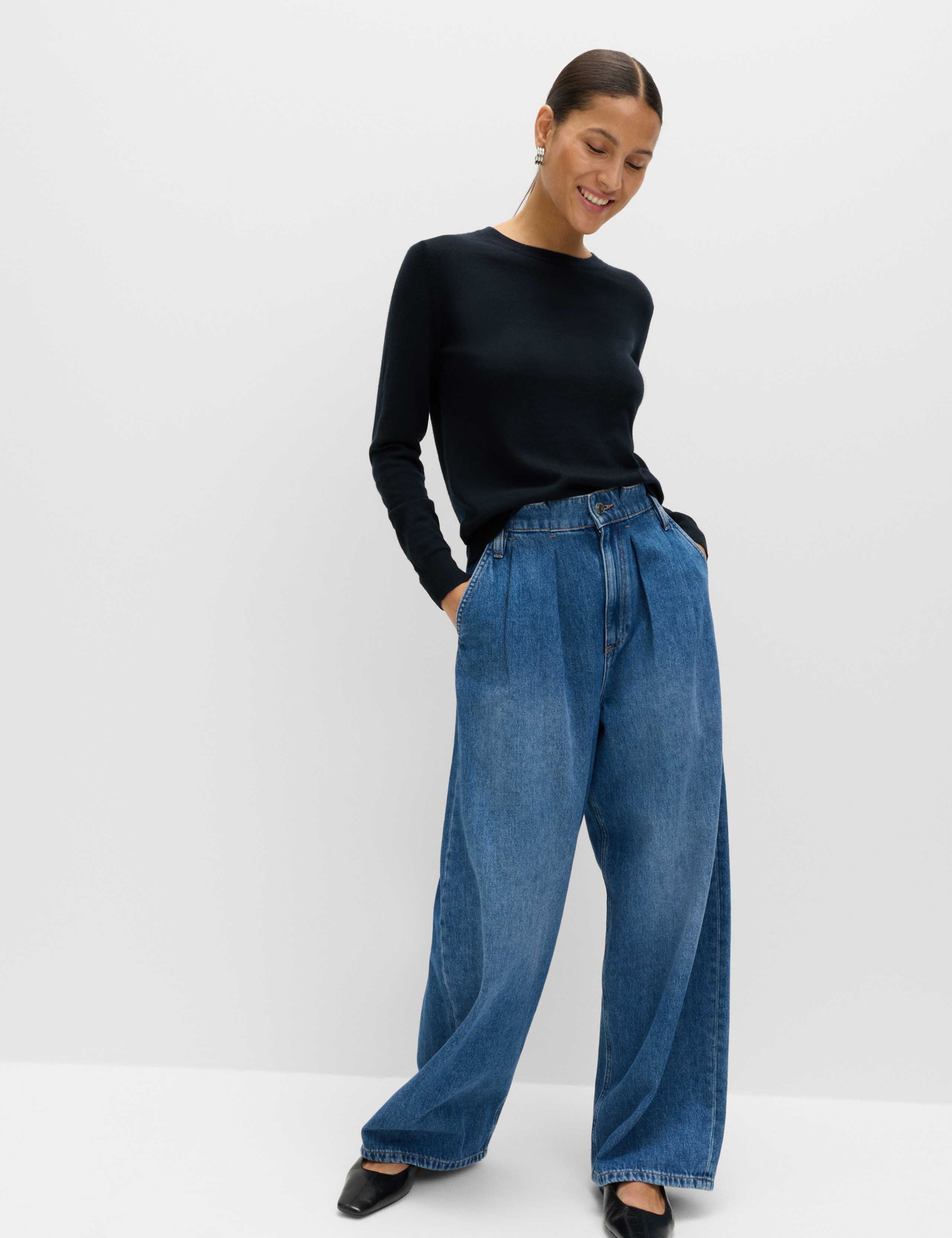 Pure Merino Wool Crew Neck Jumper 5 of 6