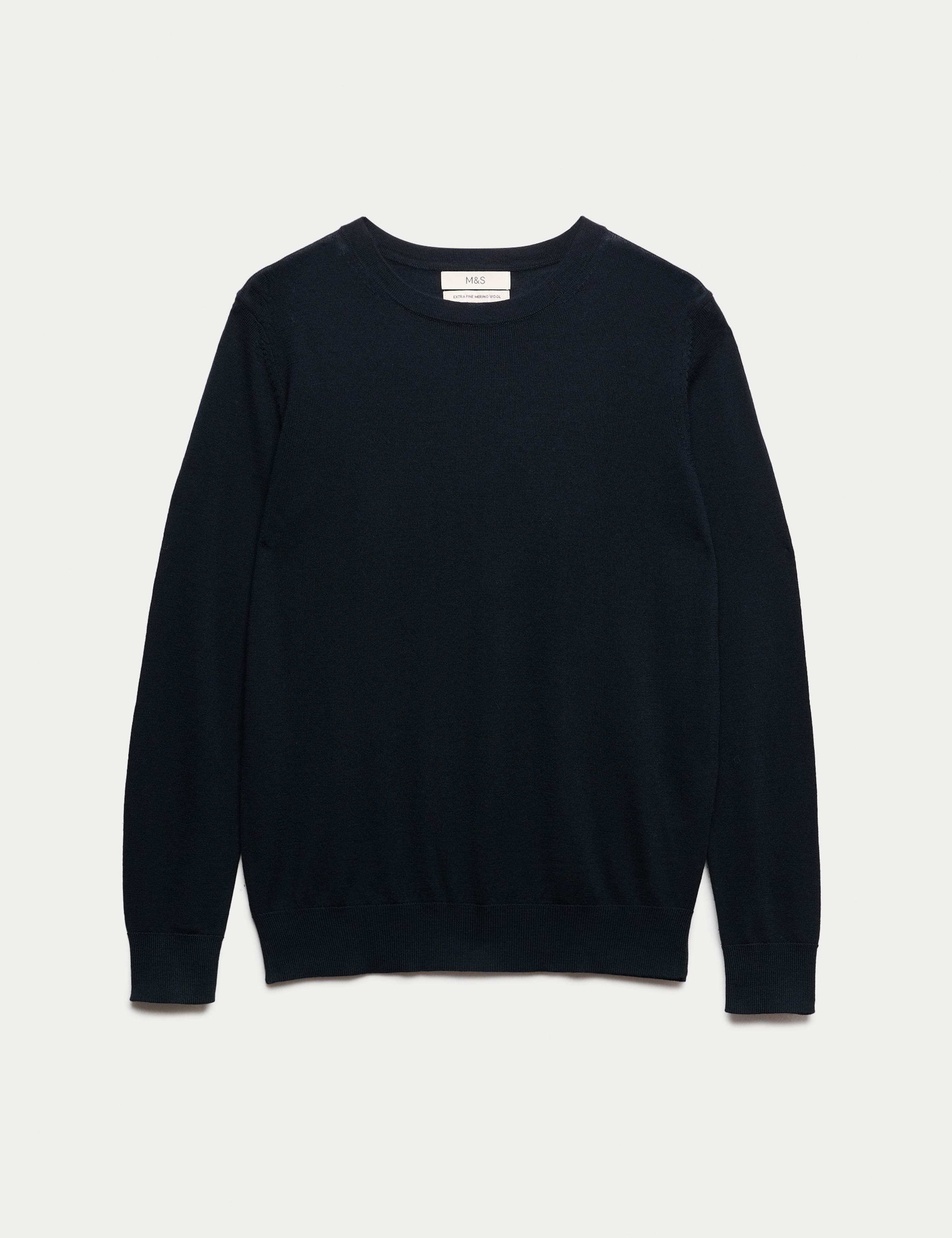 Pure Merino Wool Crew Neck Jumper 2 of 6