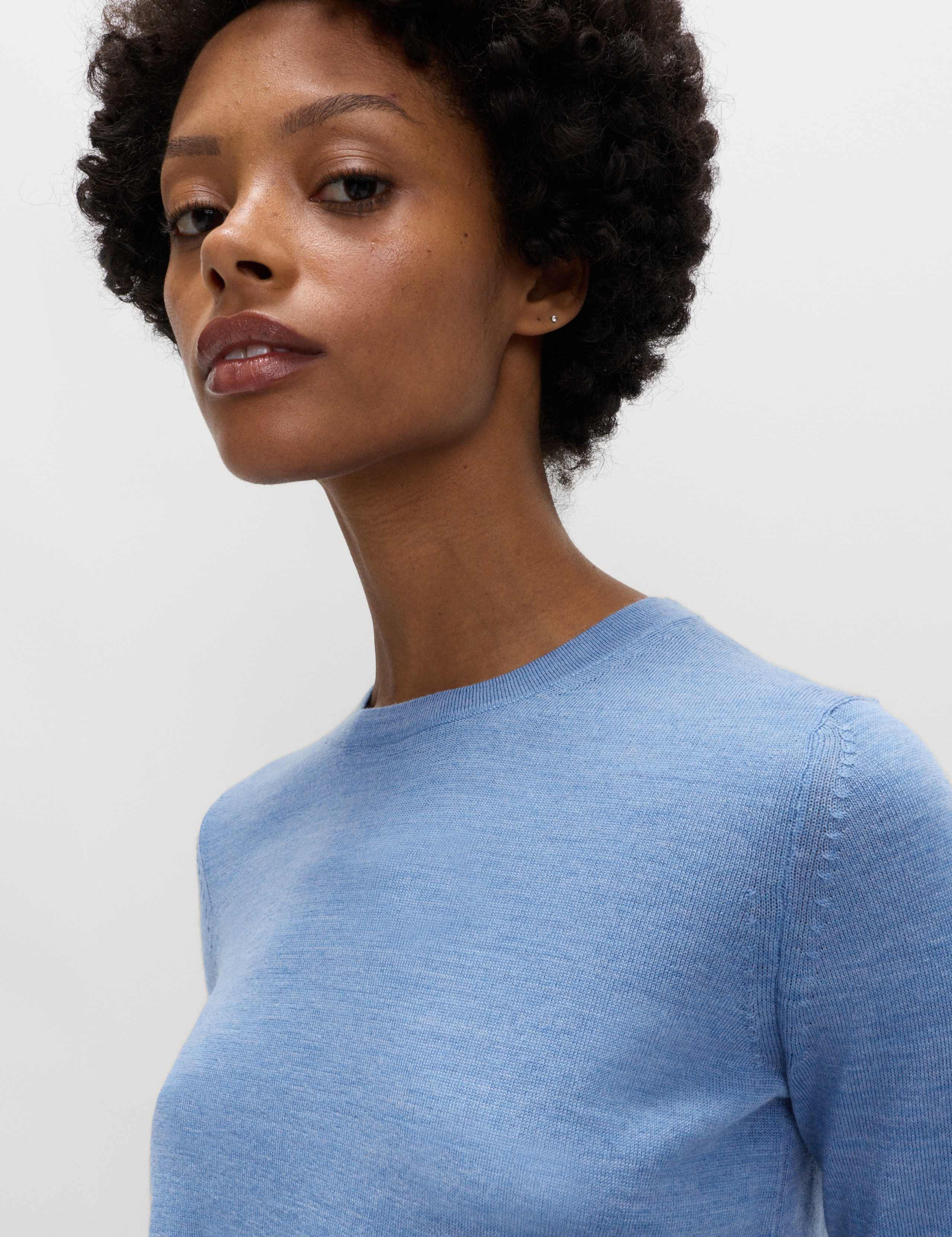 Pure Merino Wool Crew Neck Jumper 5 of 5