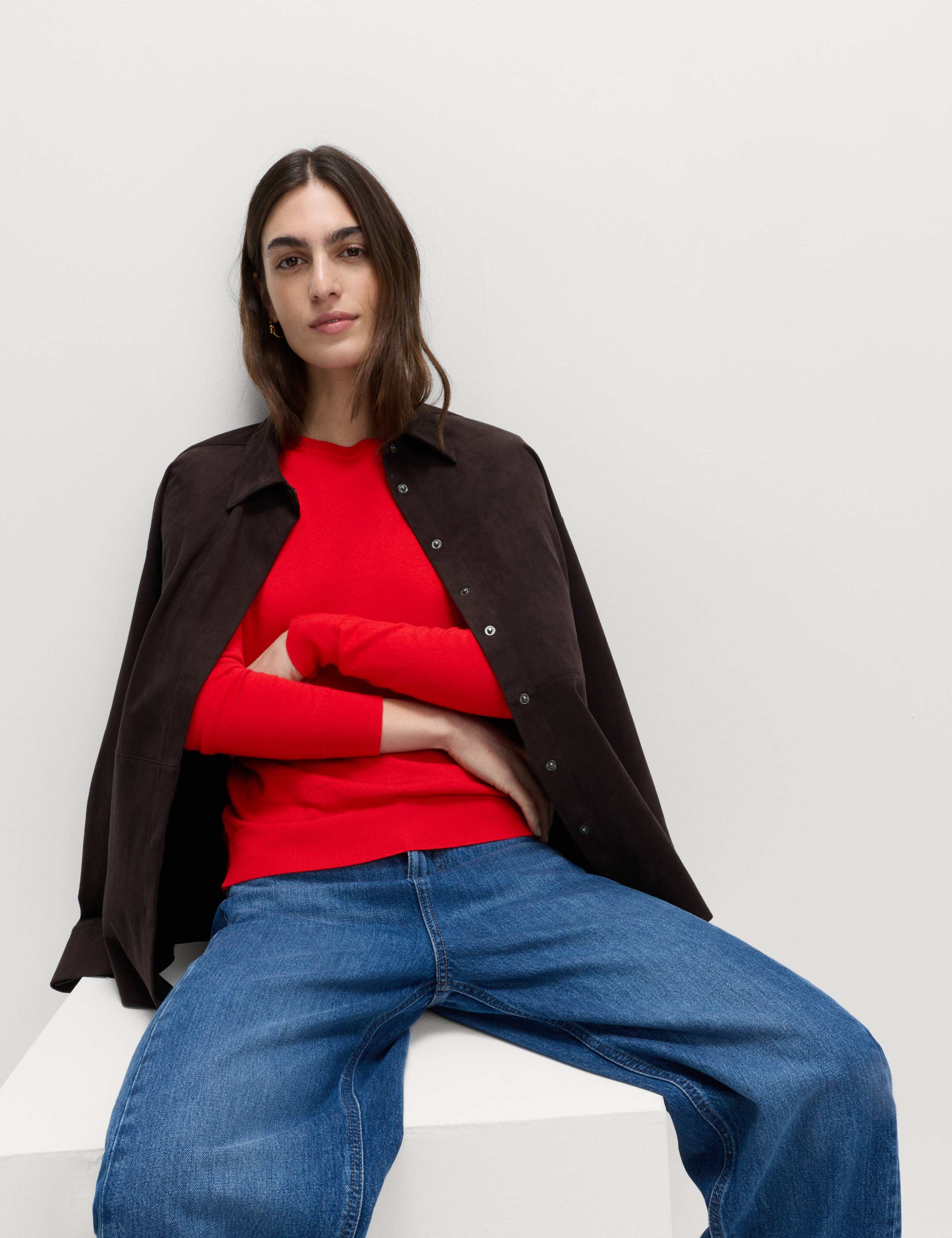 Pure Merino Wool Crew Neck Jumper 4 of 6