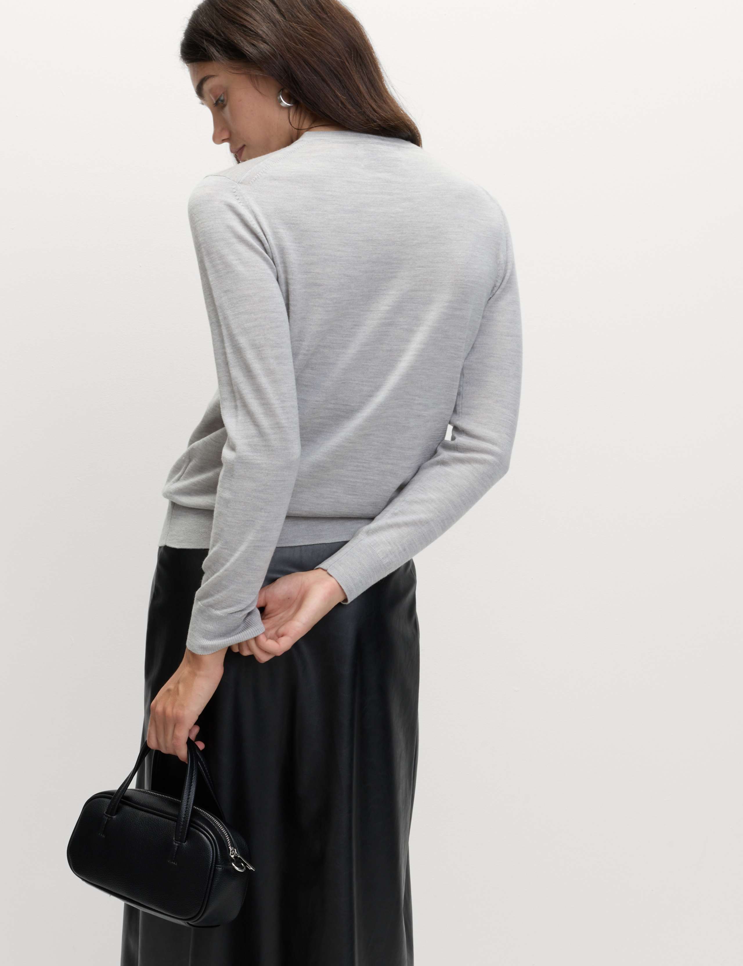 Pure Merino Wool Crew Neck Jumper 5 of 6