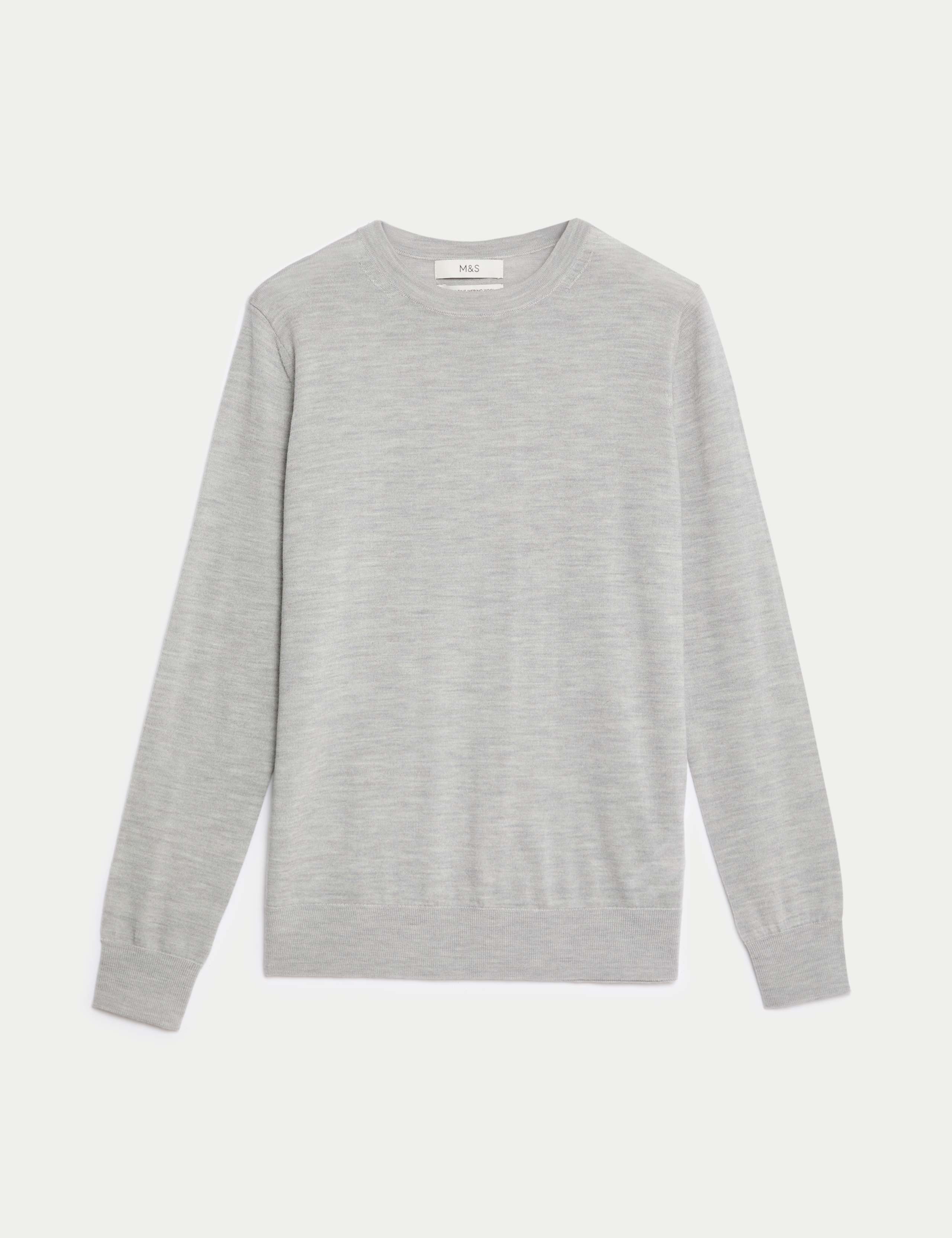 Pure Merino Wool Crew Neck Jumper 2 of 6