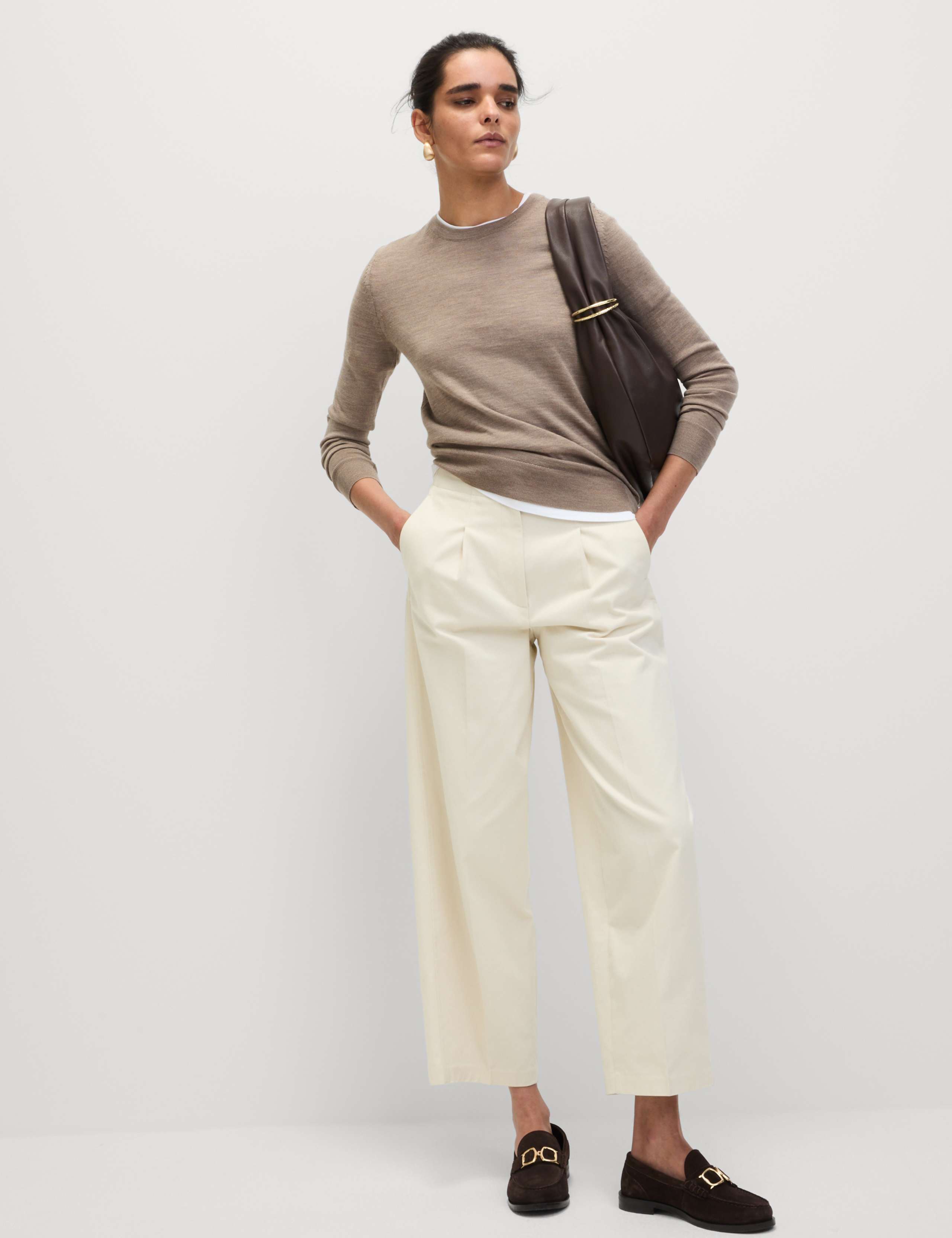 Pure Merino Wool Crew Neck Jumper 3 of 7