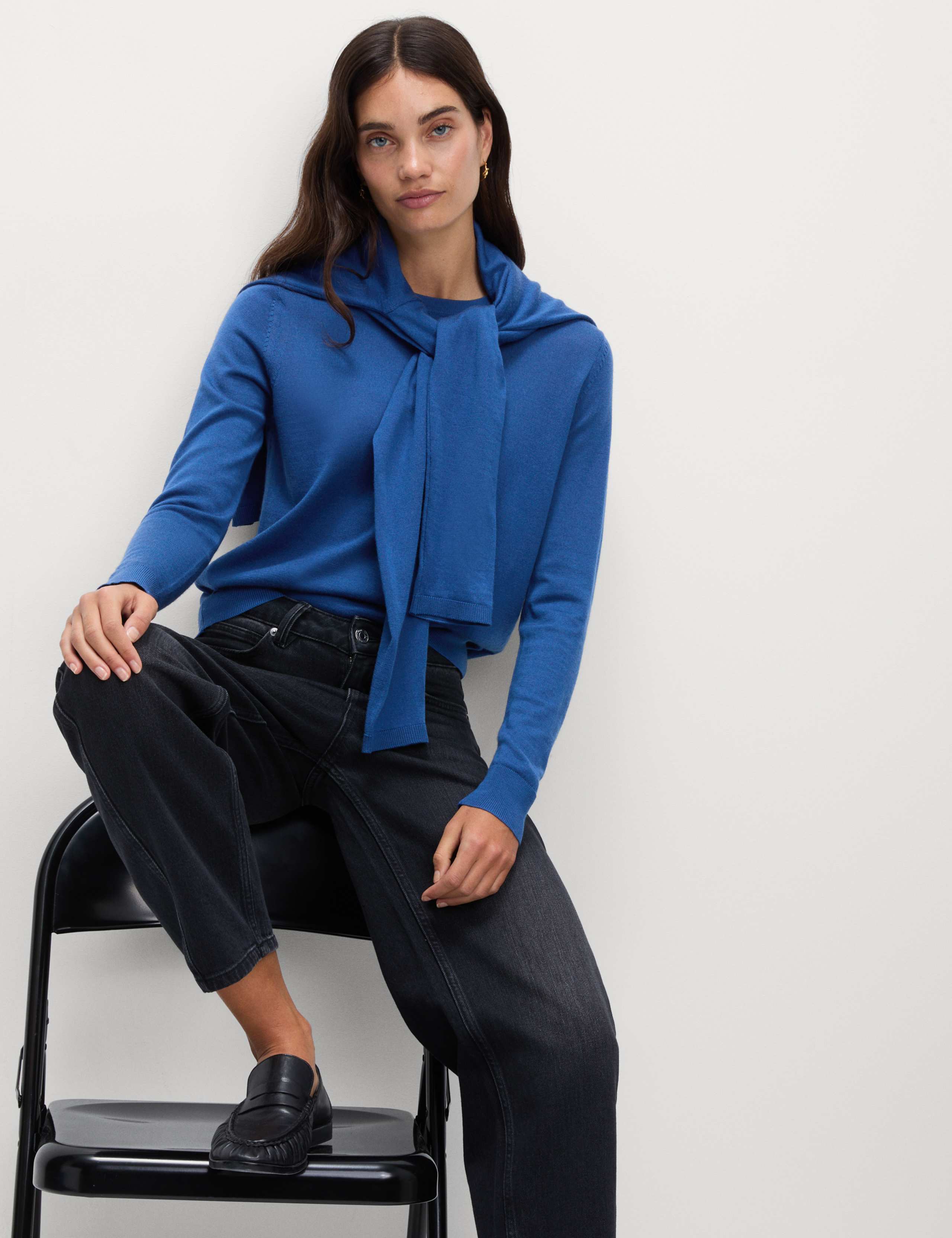 Pure Merino Wool Crew Neck Jumper 3 of 4