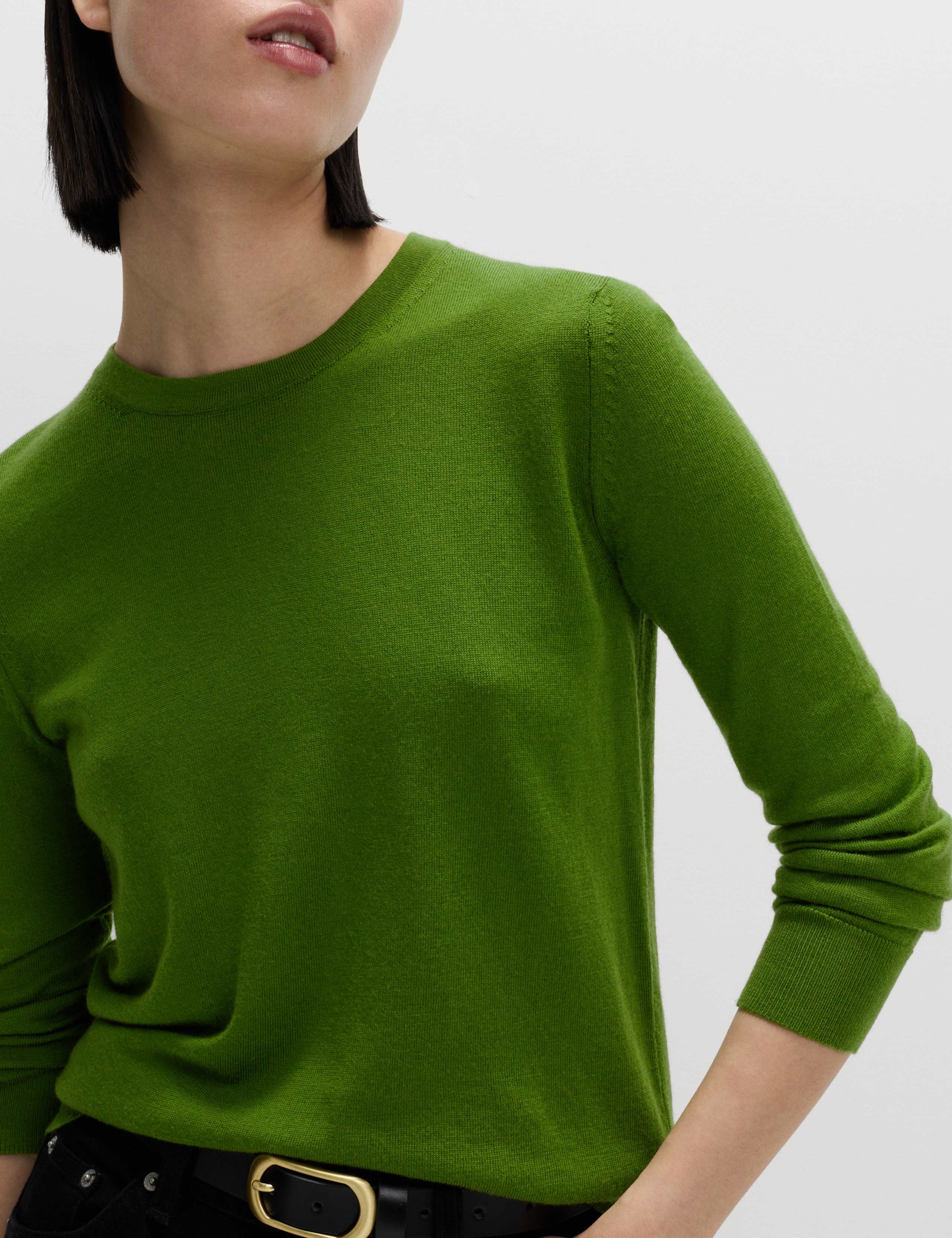 Pure Merino Wool Crew Neck Jumper 3 of 6