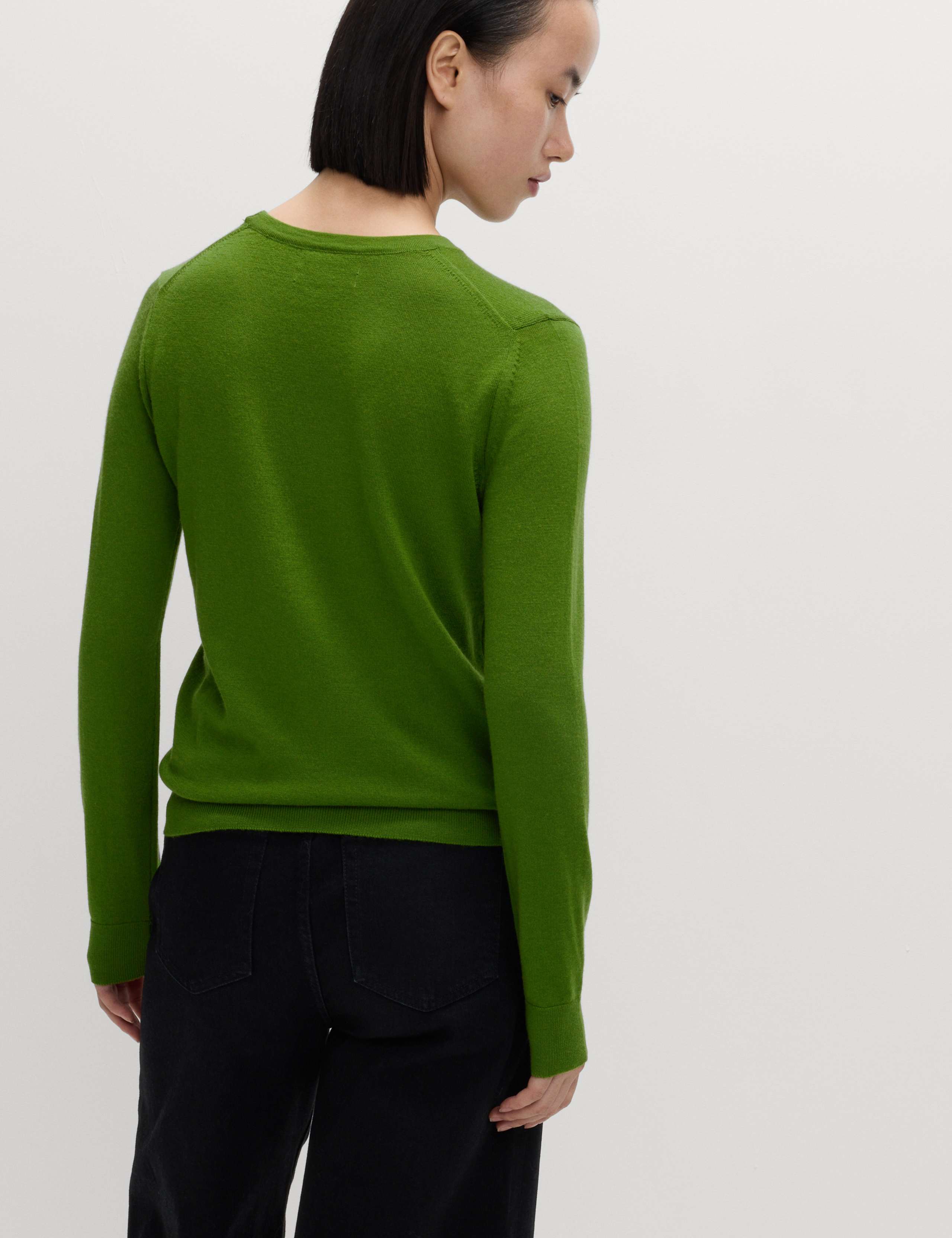 Pure Merino Wool Crew Neck Jumper 5 of 6