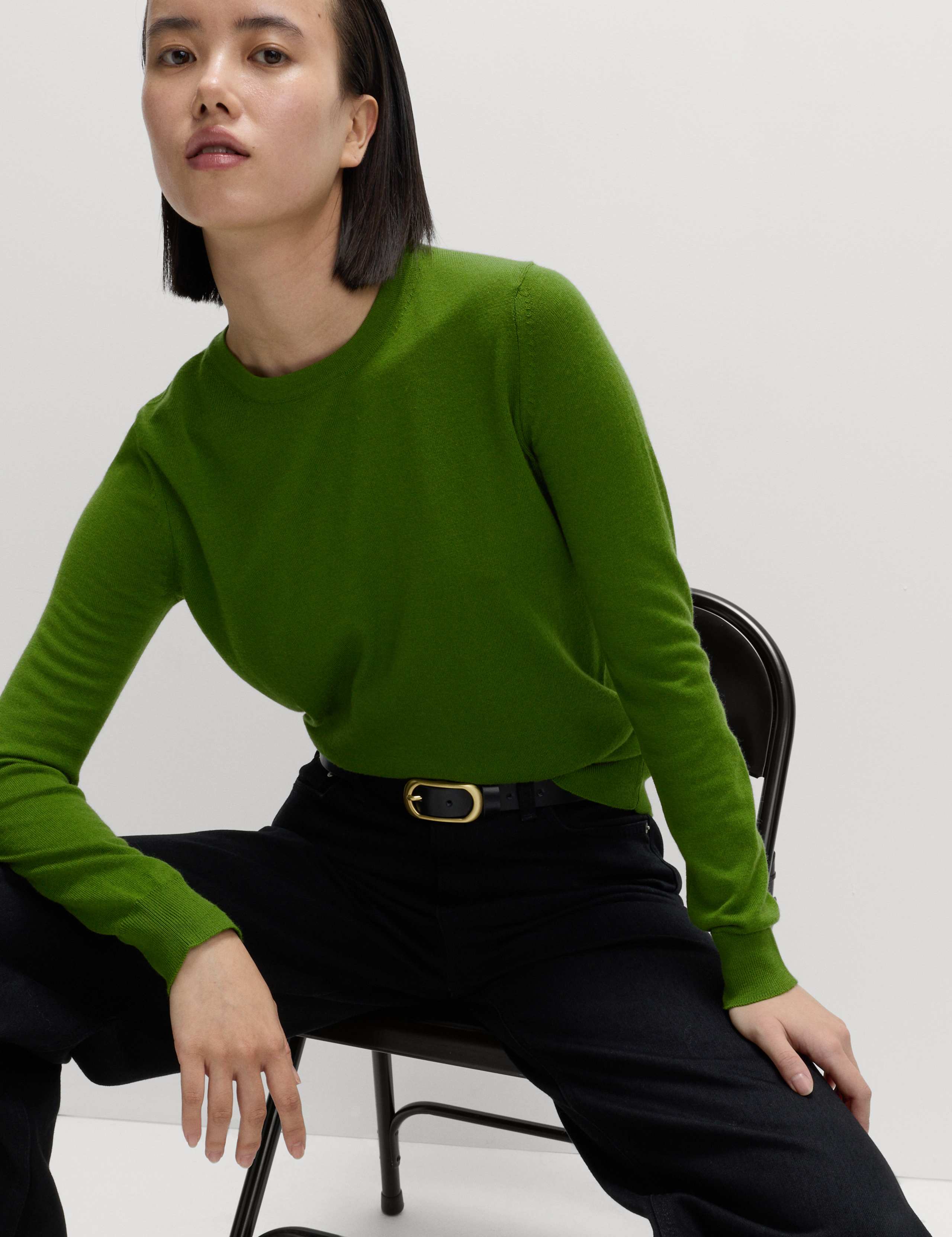 Pure Merino Wool Crew Neck Jumper 6 of 6