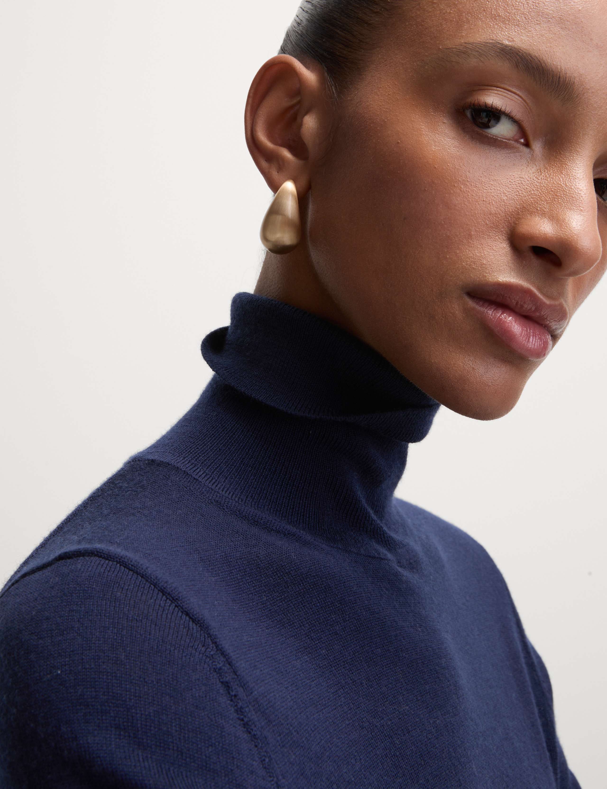 Pure Merino Wool Roll Neck Jumper 4 of 7