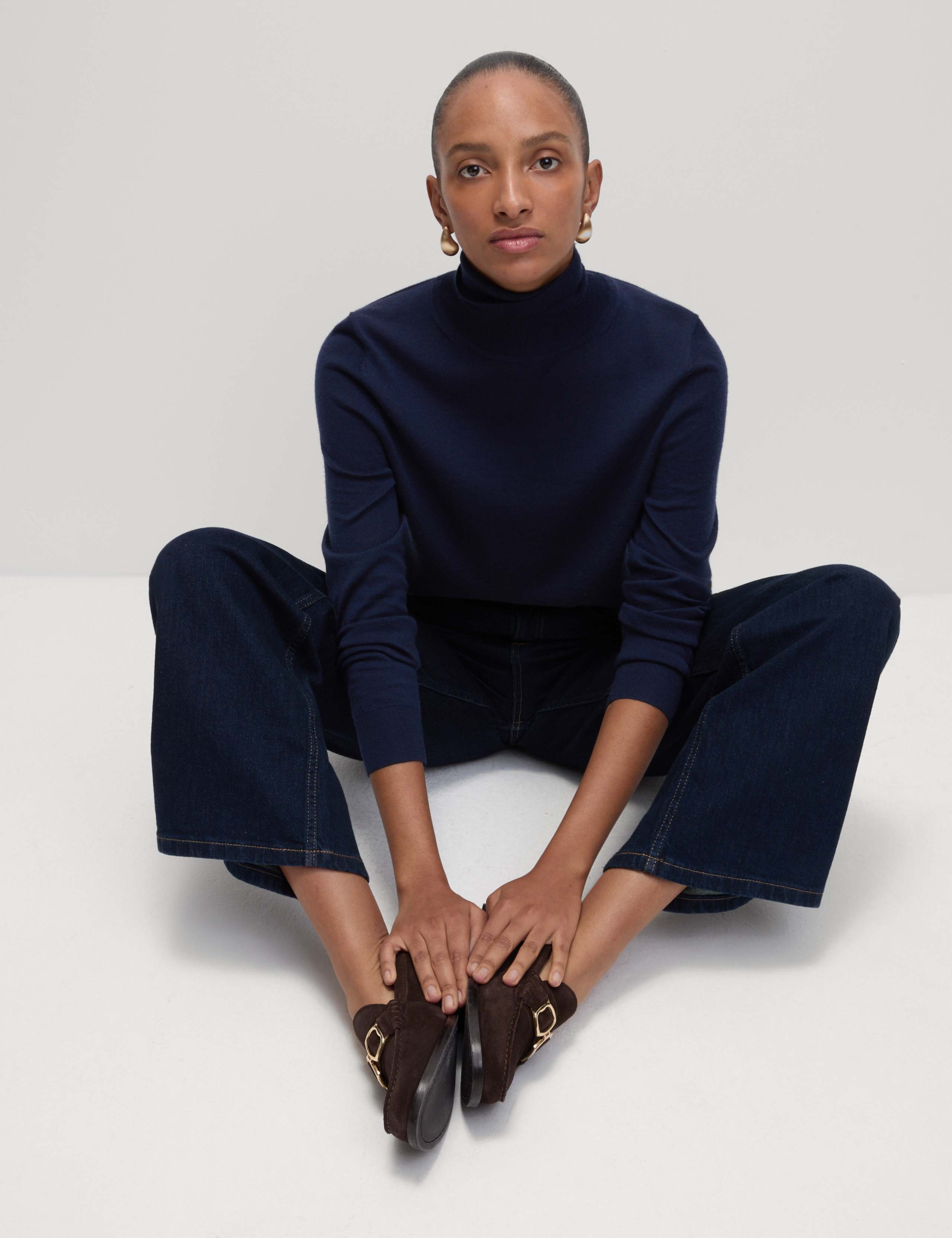Pure Merino Wool Roll Neck Jumper 5 of 7