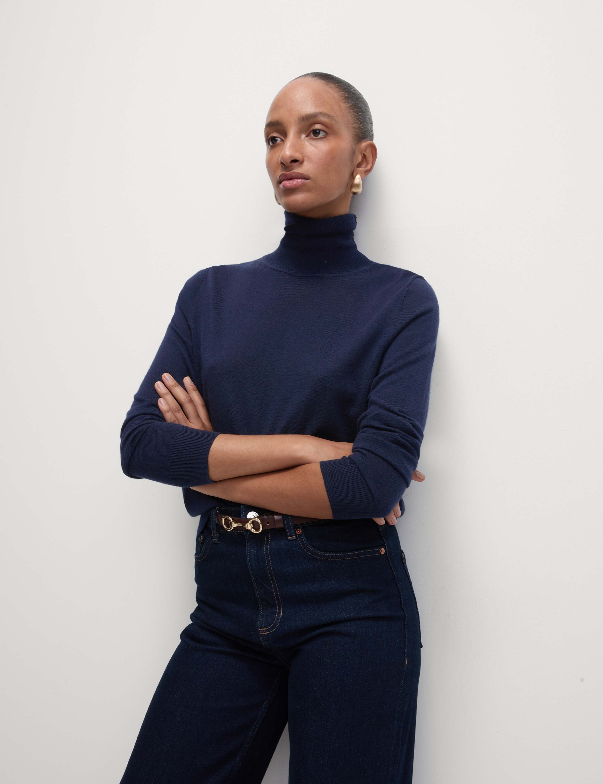 Pure Merino Wool Roll Neck Jumper 6 of 7