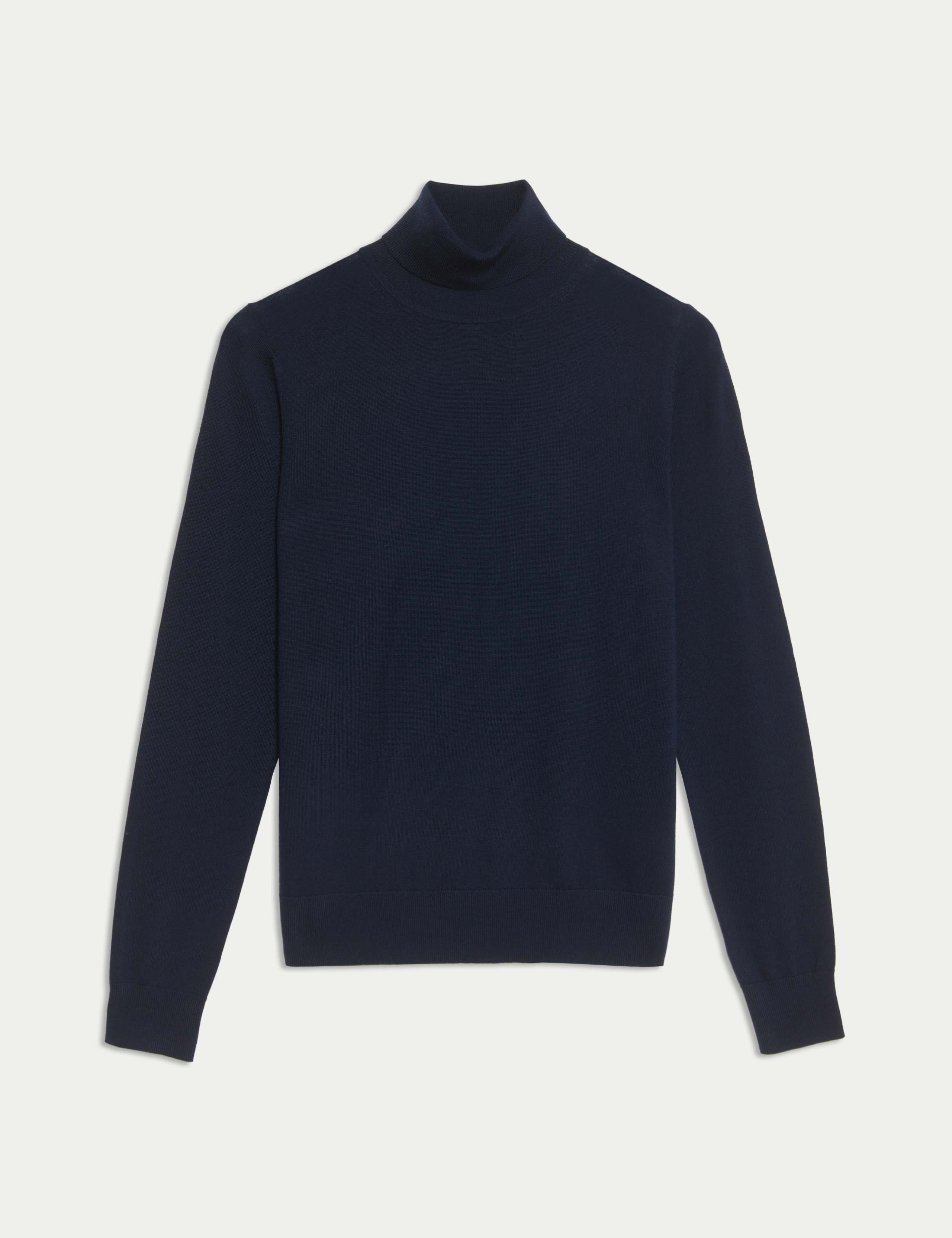 Pure Merino Wool Roll Neck Jumper 2 of 7