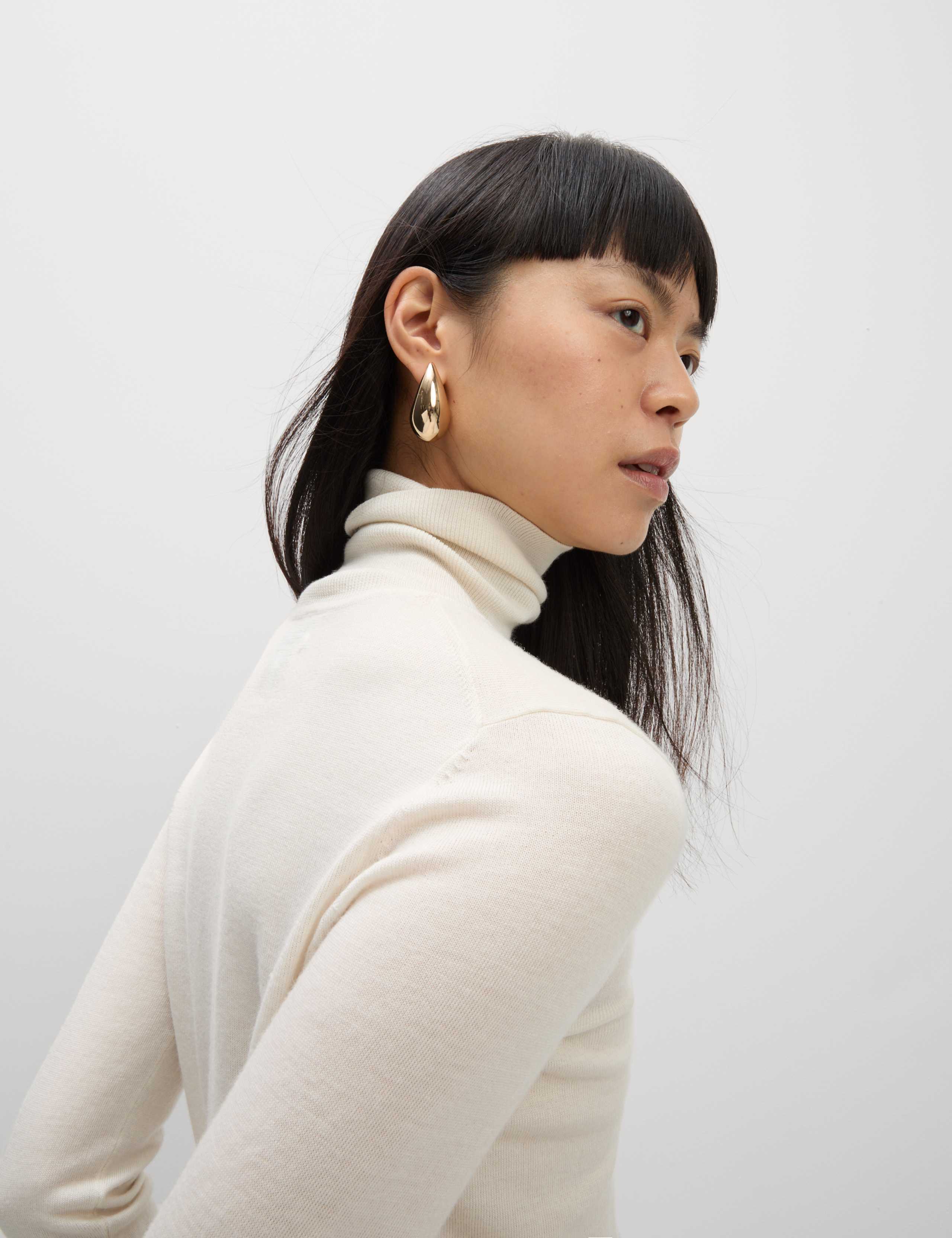 Pure Merino Wool Roll Neck Jumper 4 of 7