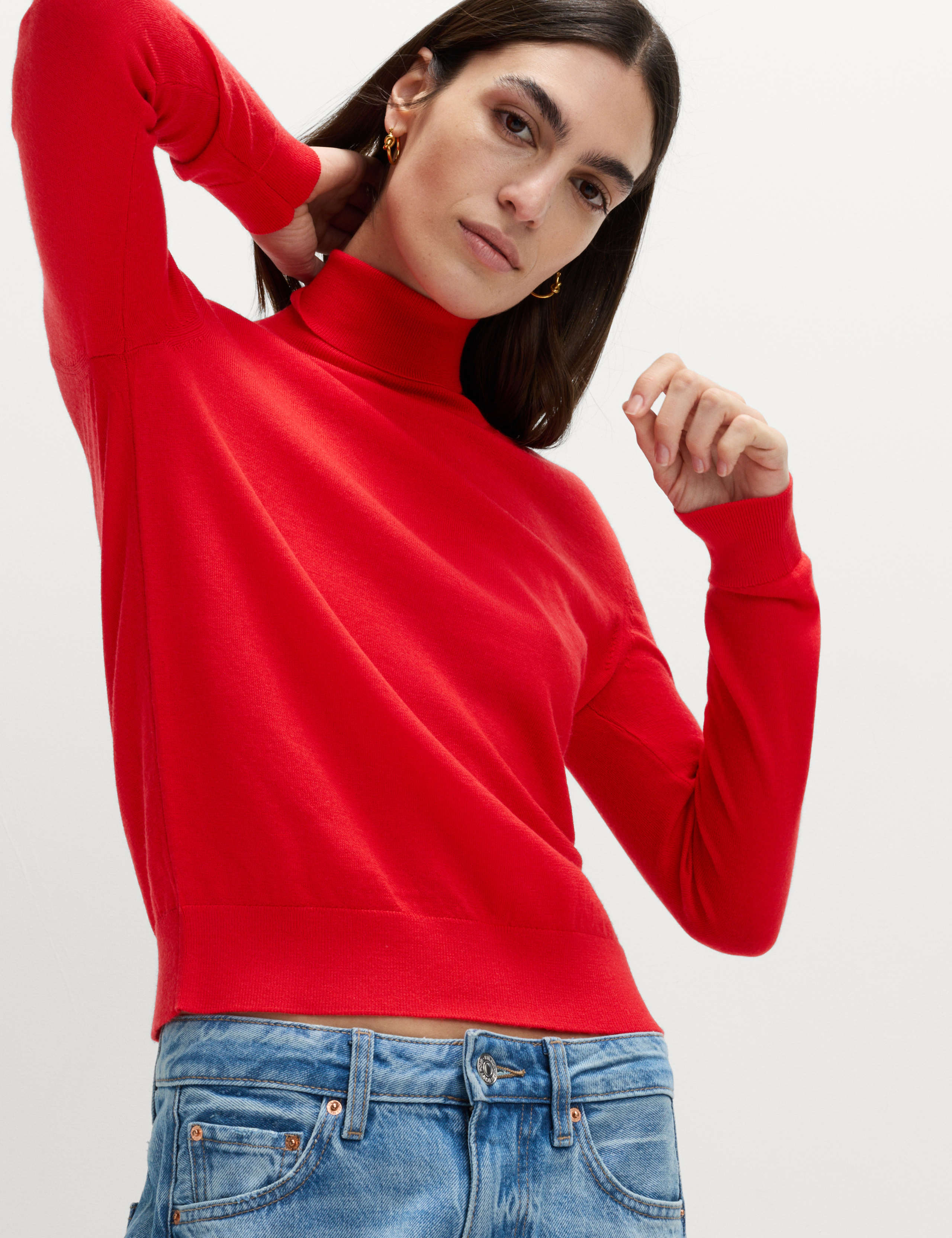 Pure Merino Wool Roll Neck Jumper 4 of 5