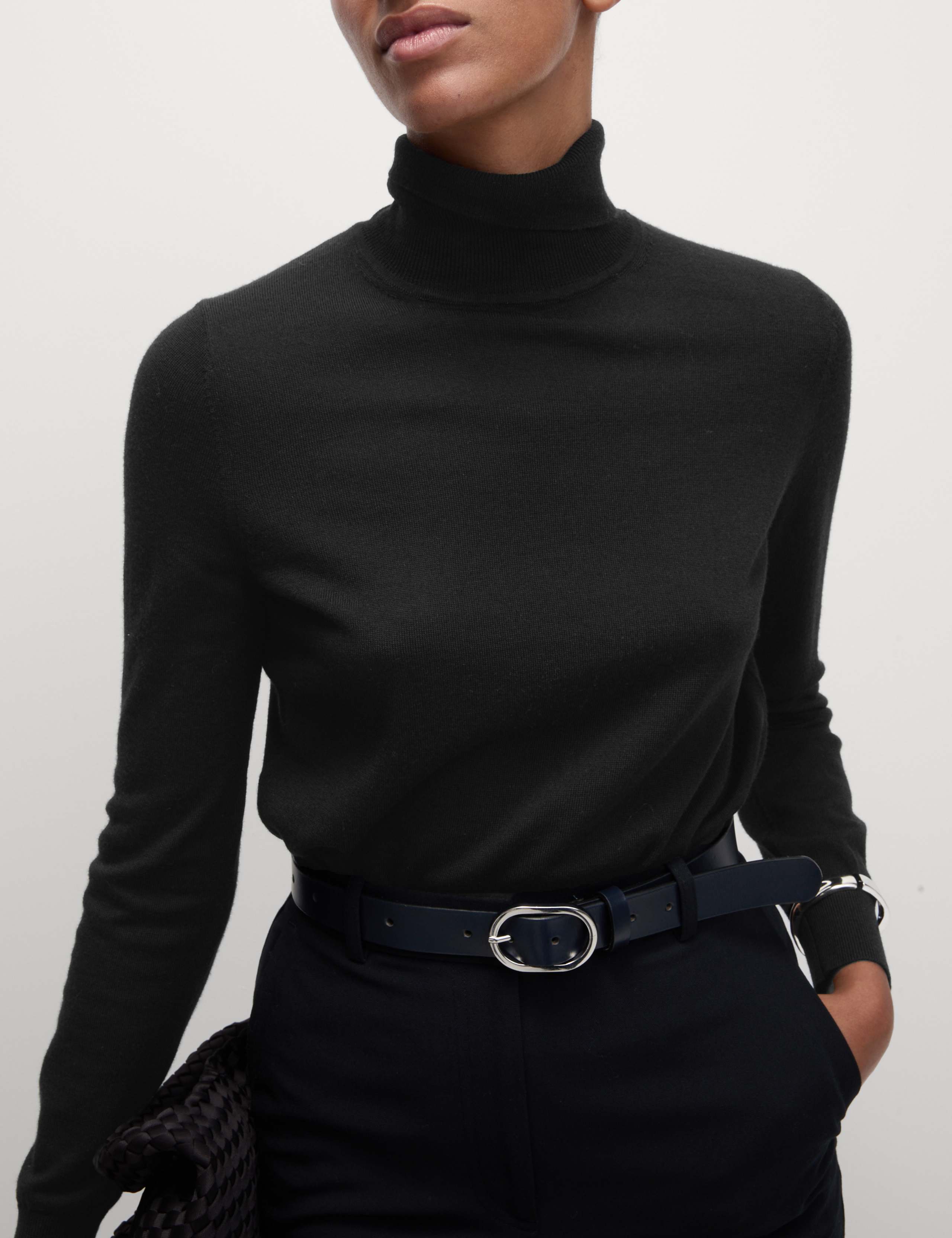 Pure Merino Wool Roll Neck Jumper 5 of 6