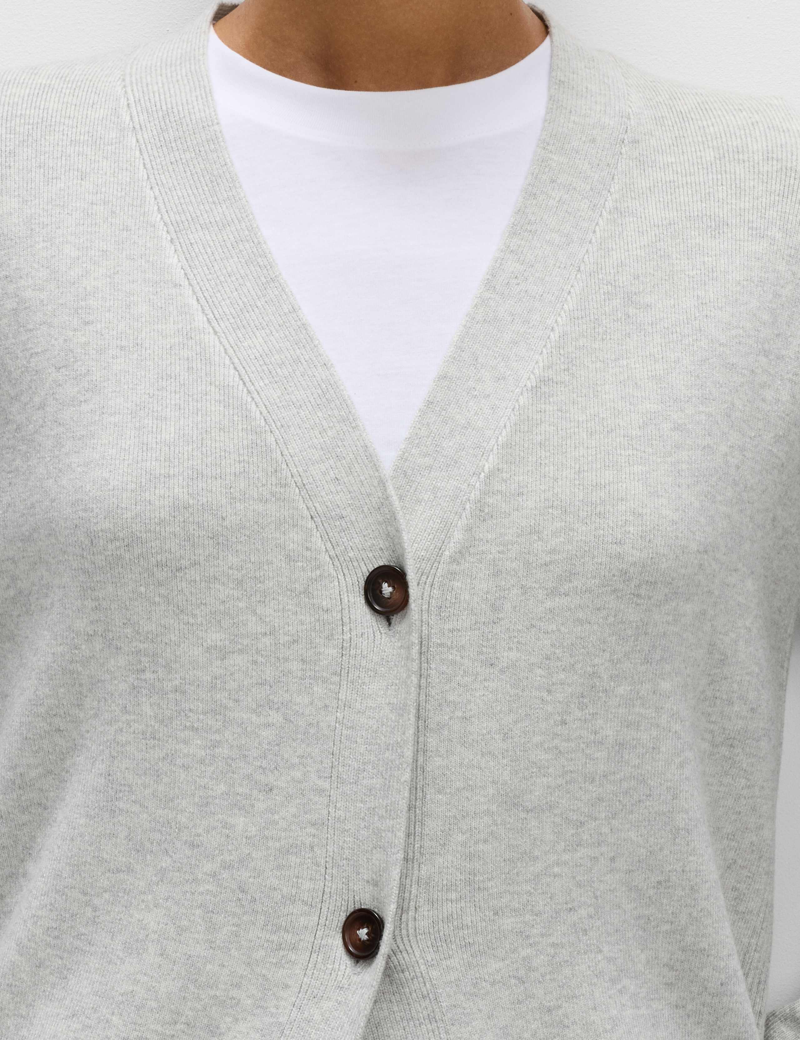 Air-Yarn V-Neck Longline Cardigan 3 of 7