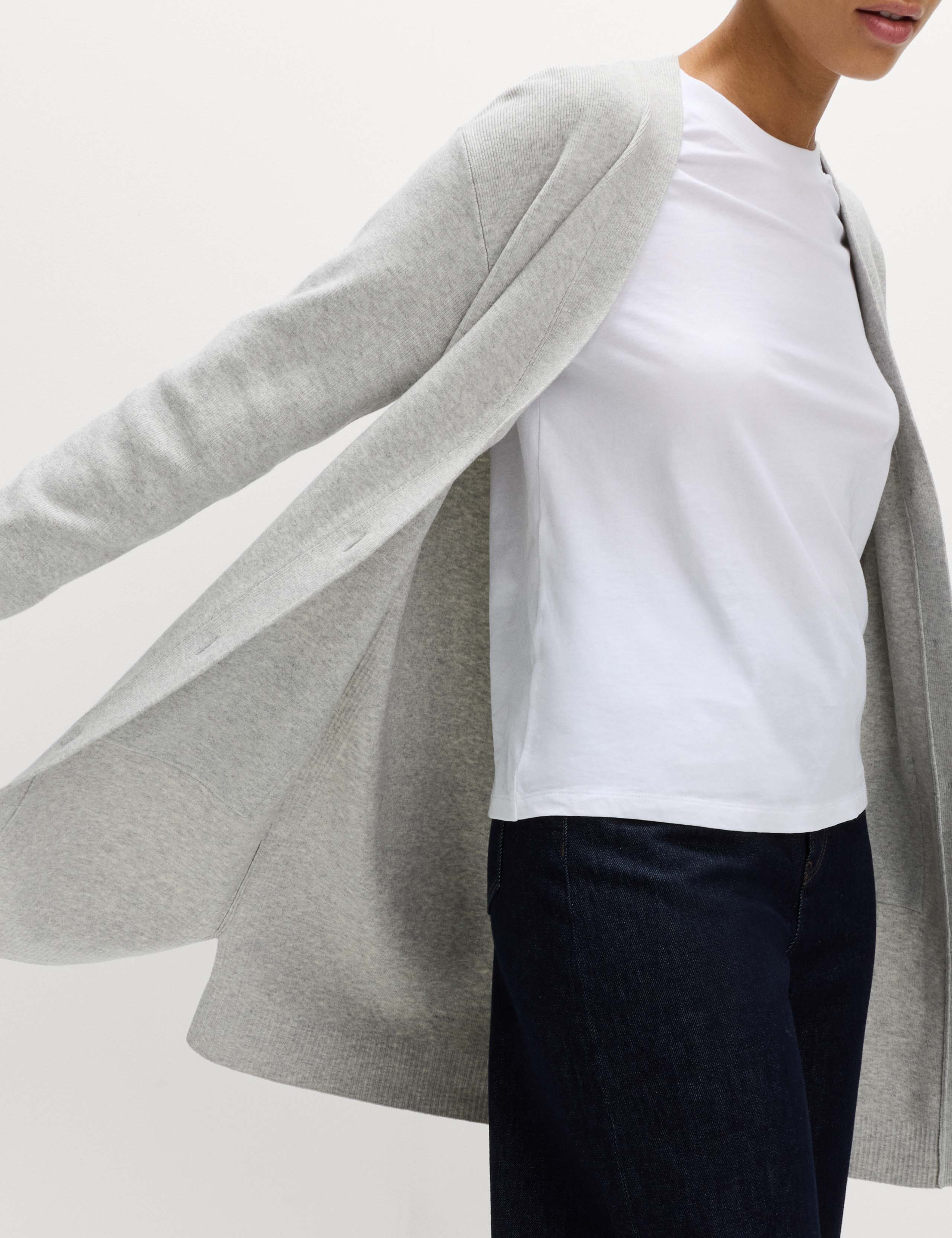 Air-Yarn V-Neck Longline Cardigan 4 of 7