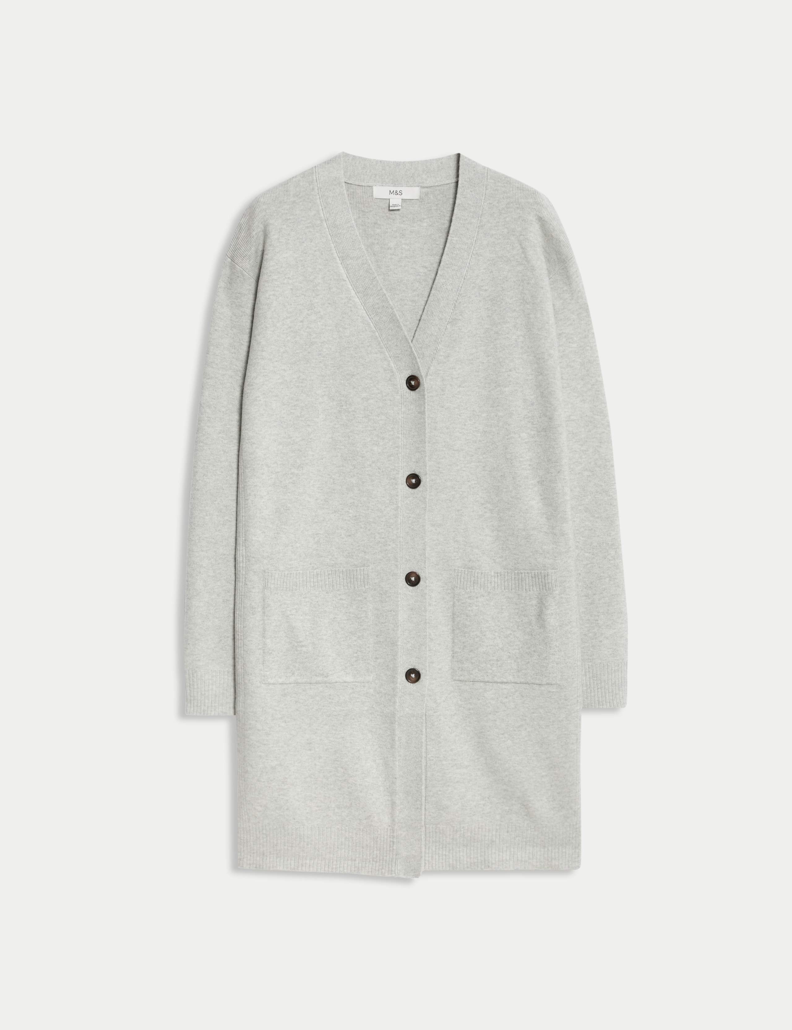Air-Yarn V-Neck Longline Cardigan 2 of 7