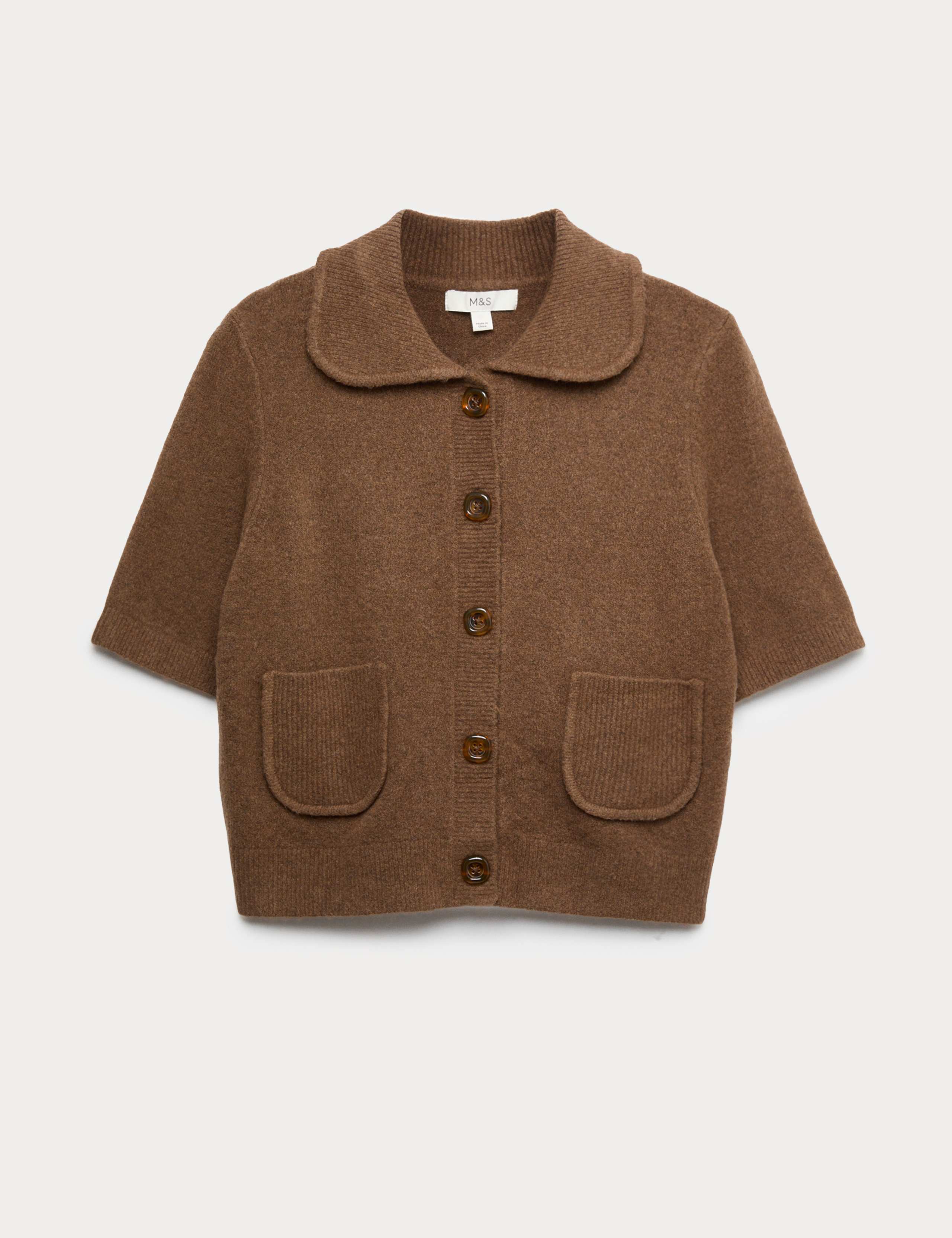 Collared Cardigan with Cotton 2 of 5