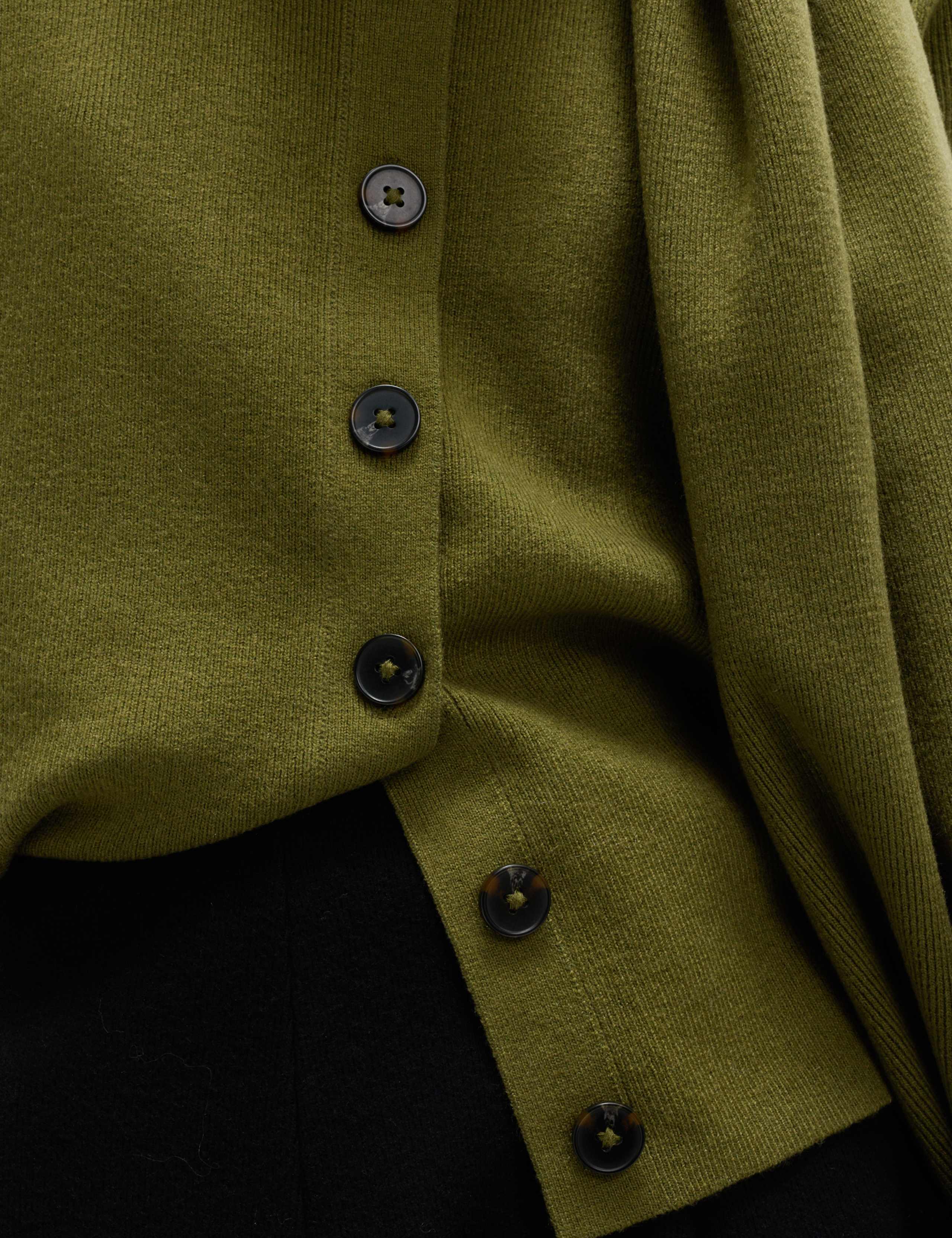 Air-Yarn Scarf-Neck Cardigan 6 of 7