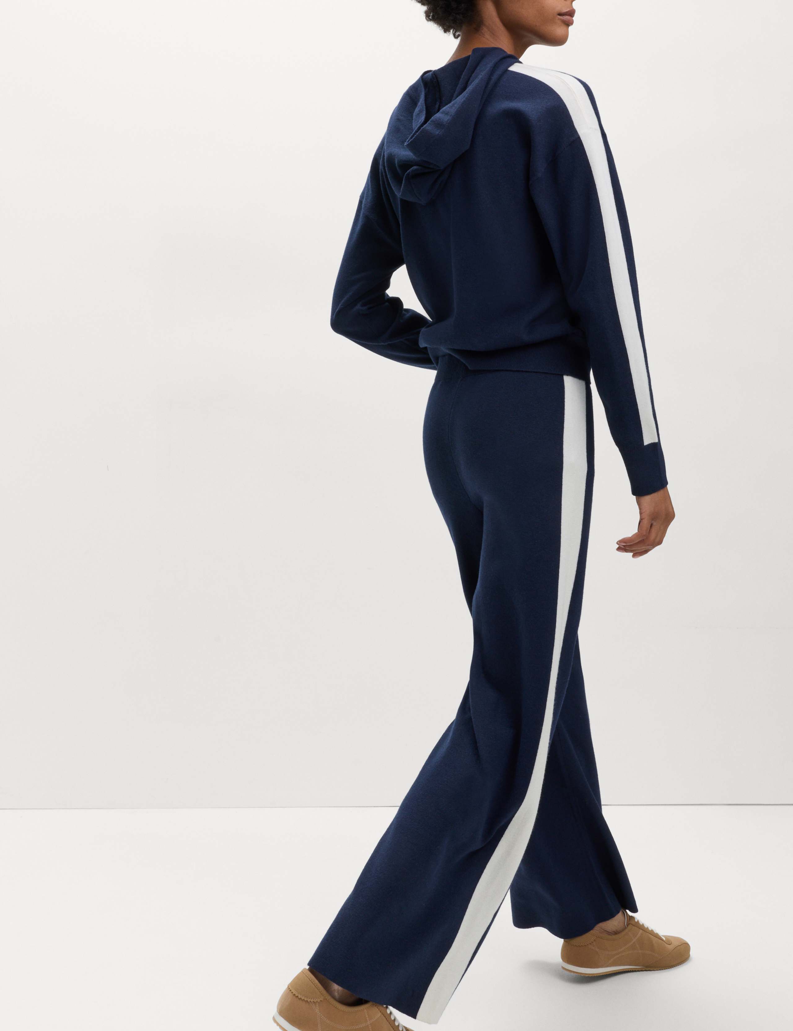 Wide Leg Knitted Trousers with Wool 6 of 6