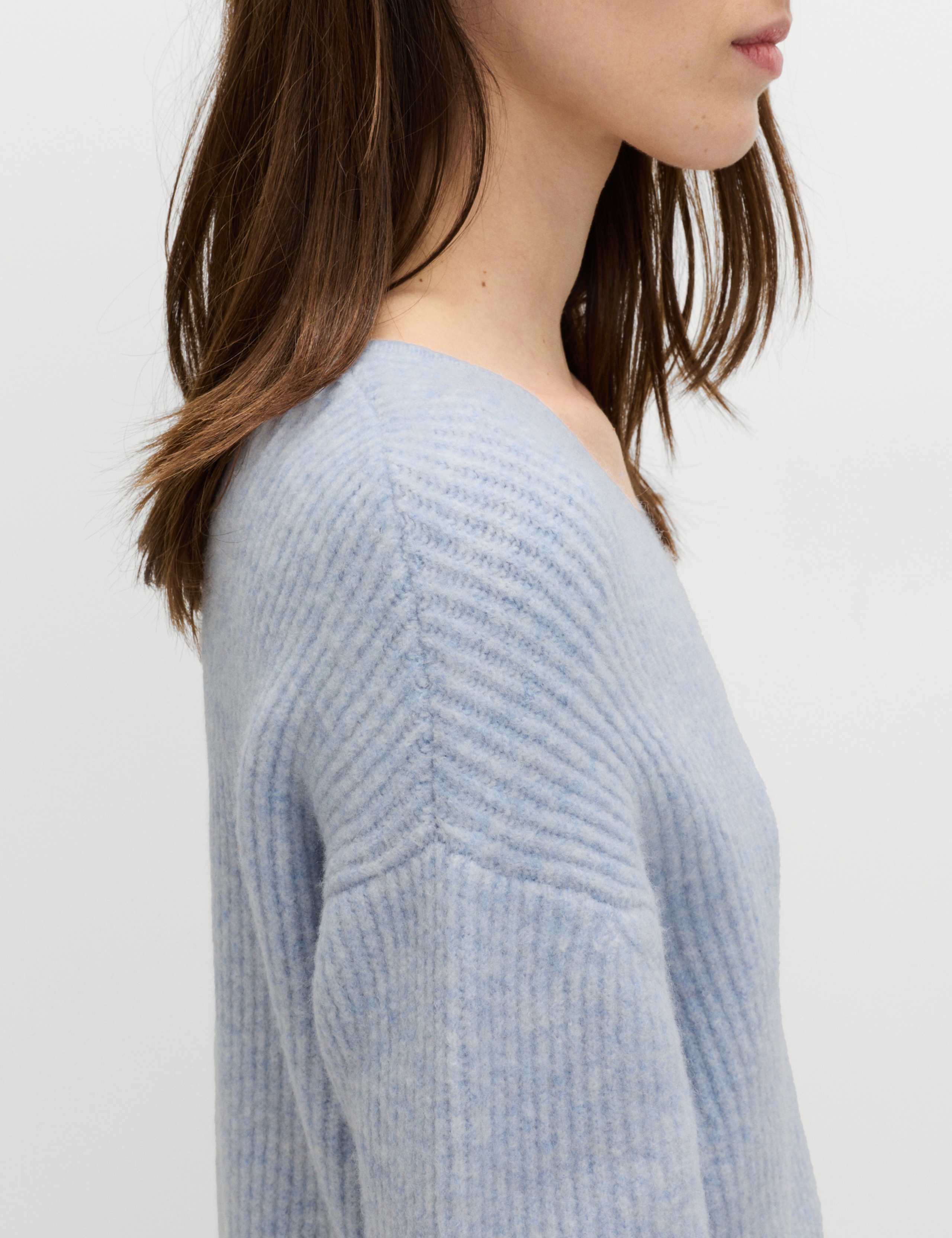 V-Neck Ribbed Jumper With Wool 5 of 5
