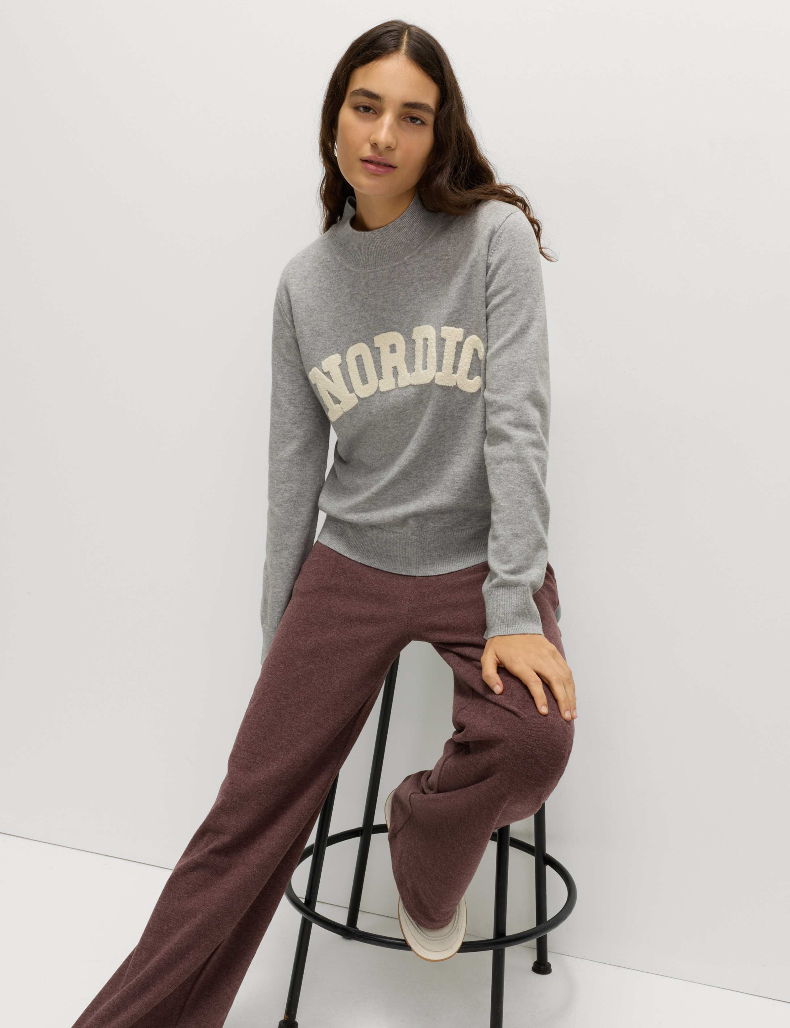 Slogan Funnel Neck Jumper 2 of 4
