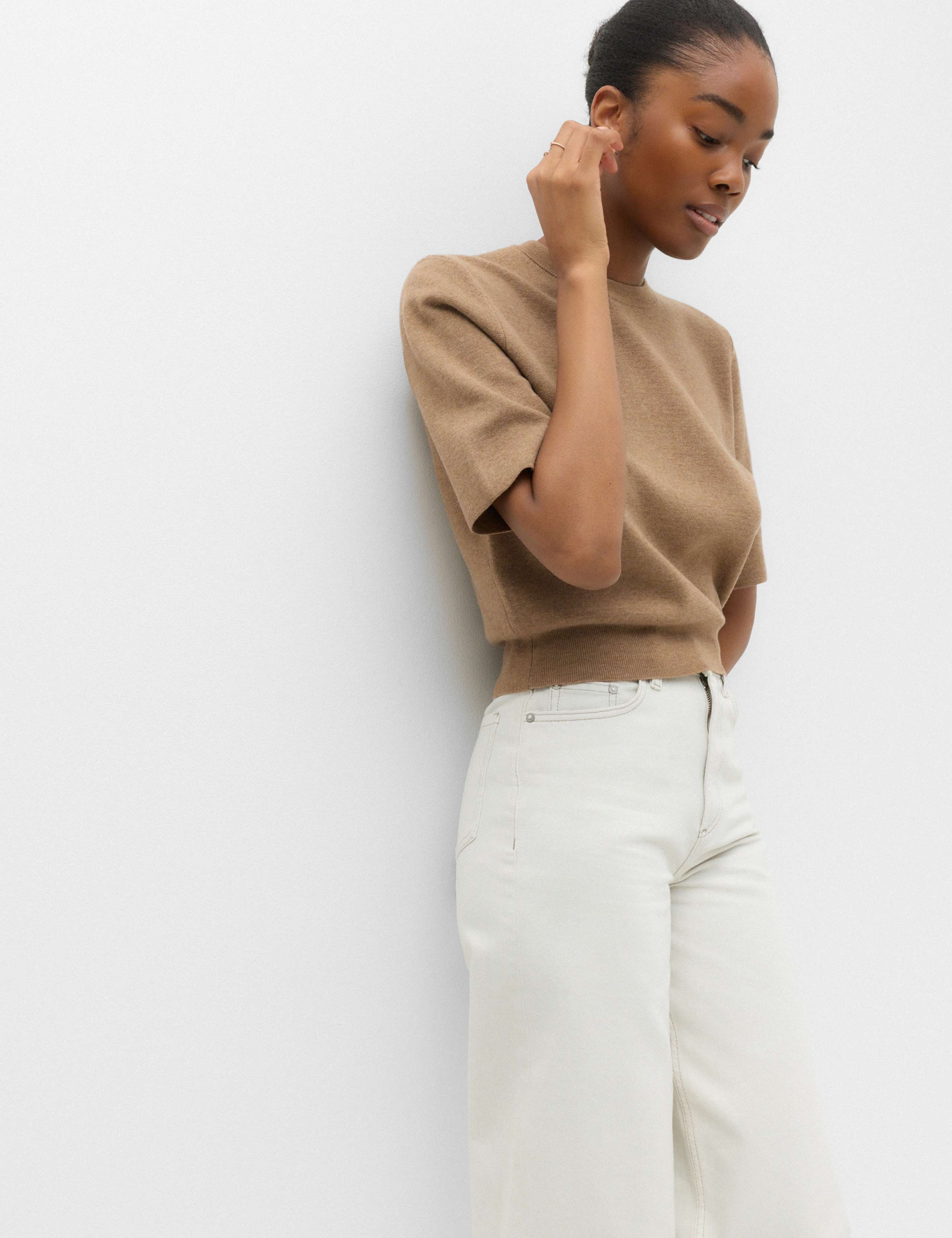 Wool Rich Slim Fit Knitted Top 3 of 6