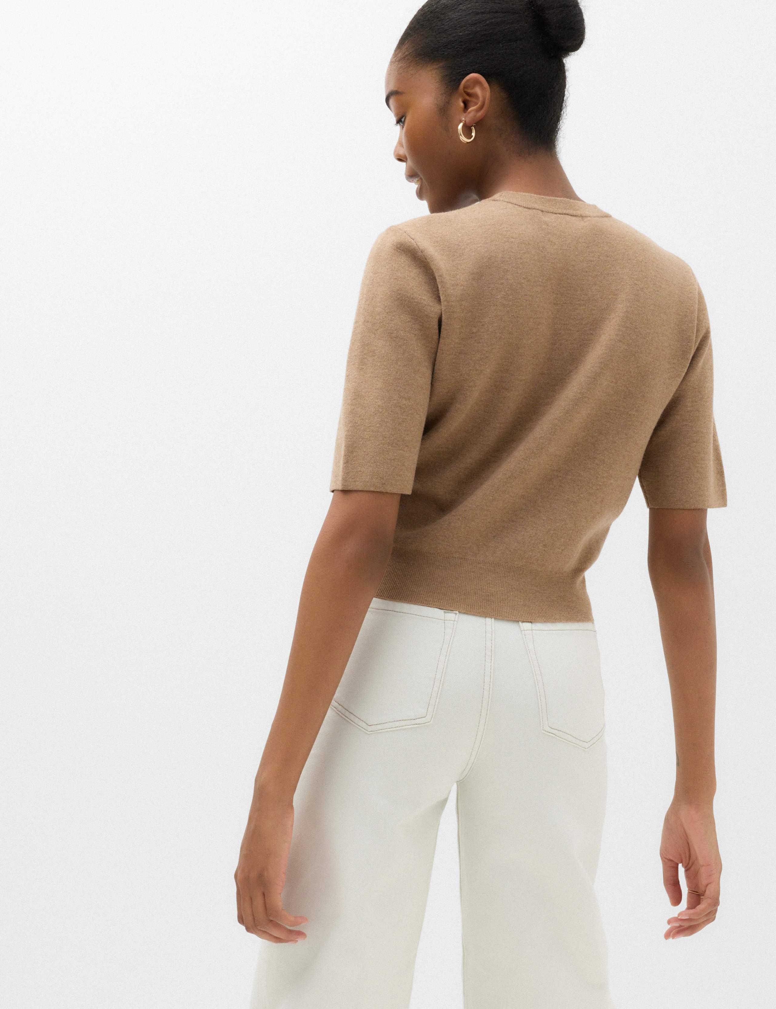 Wool Rich Slim Fit Knitted Top 4 of 6