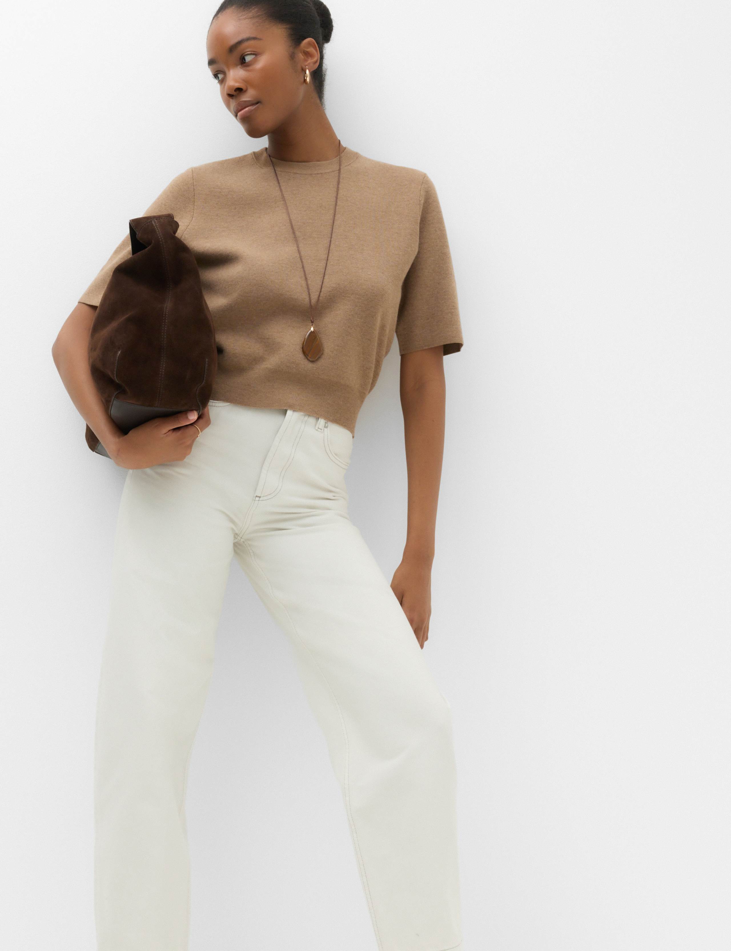 Wool Rich Slim Fit Knitted Top 6 of 6