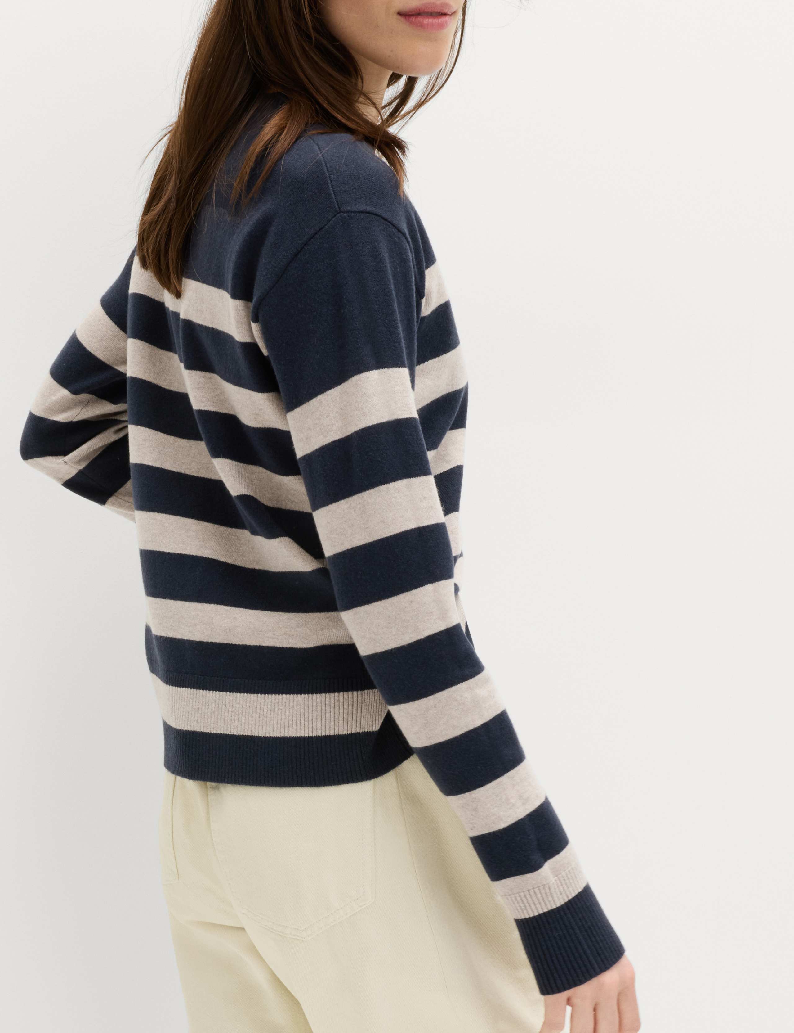 Air-Yarn Striped Crew Jumper 4 of 5
