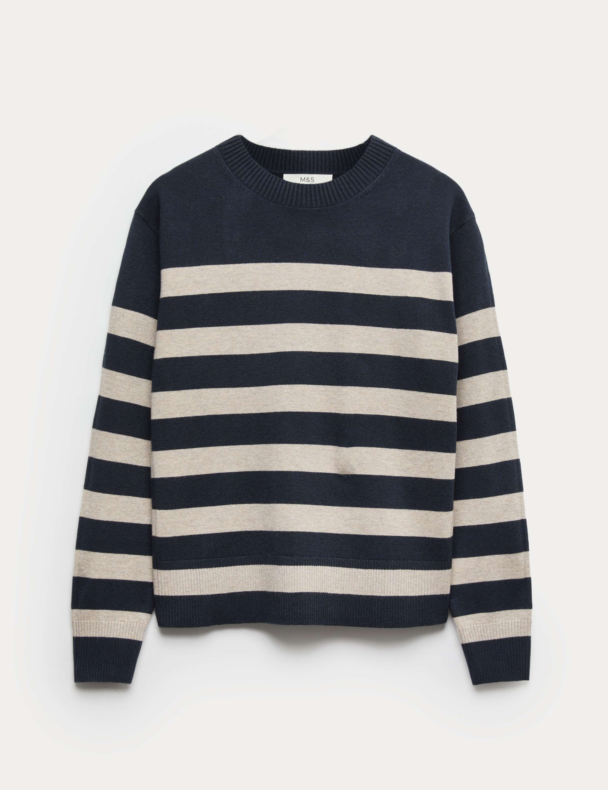 Air-Yarn Striped Crew Jumper 2 of 5