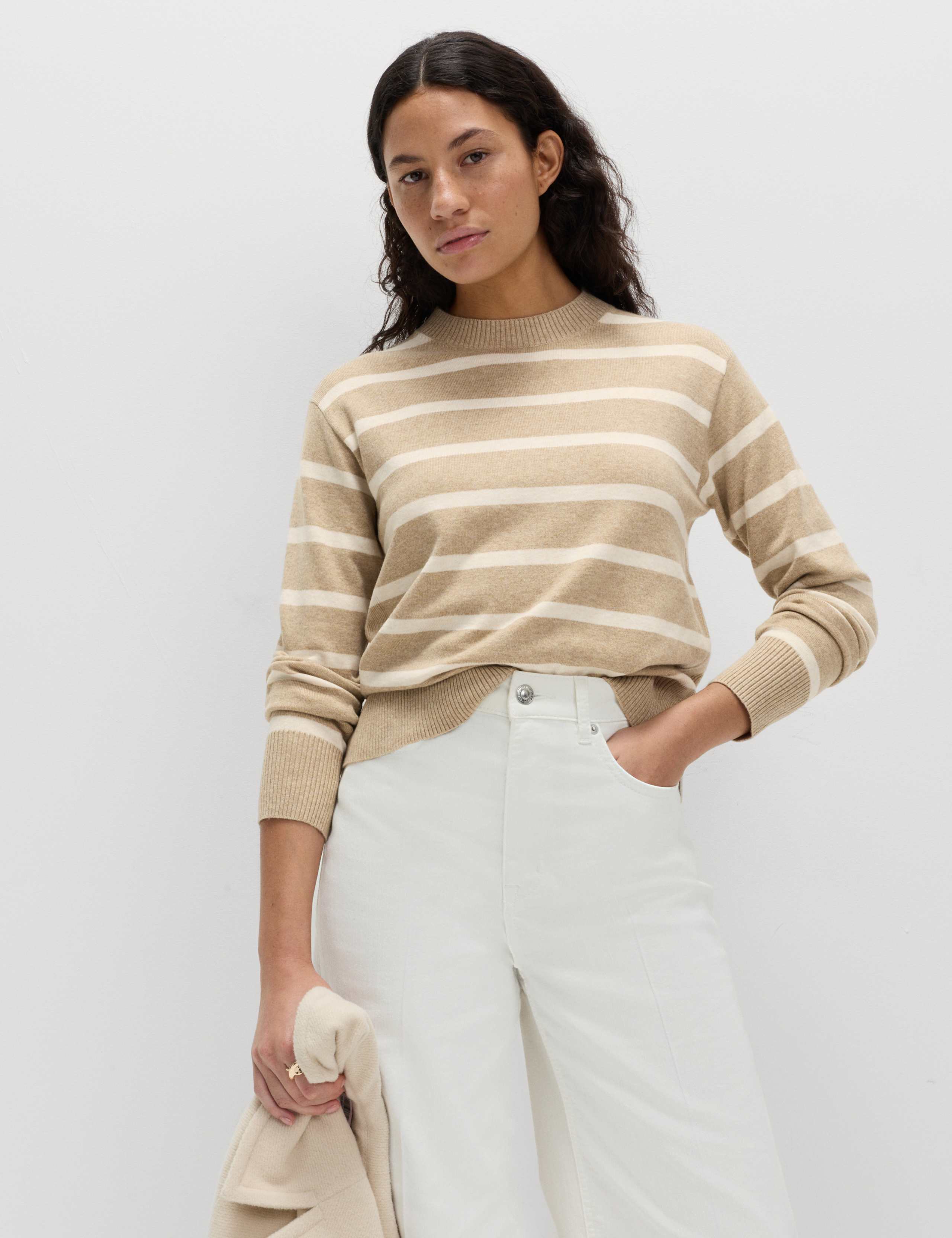 Air-Yarn Striped Crew Jumper 3 of 4