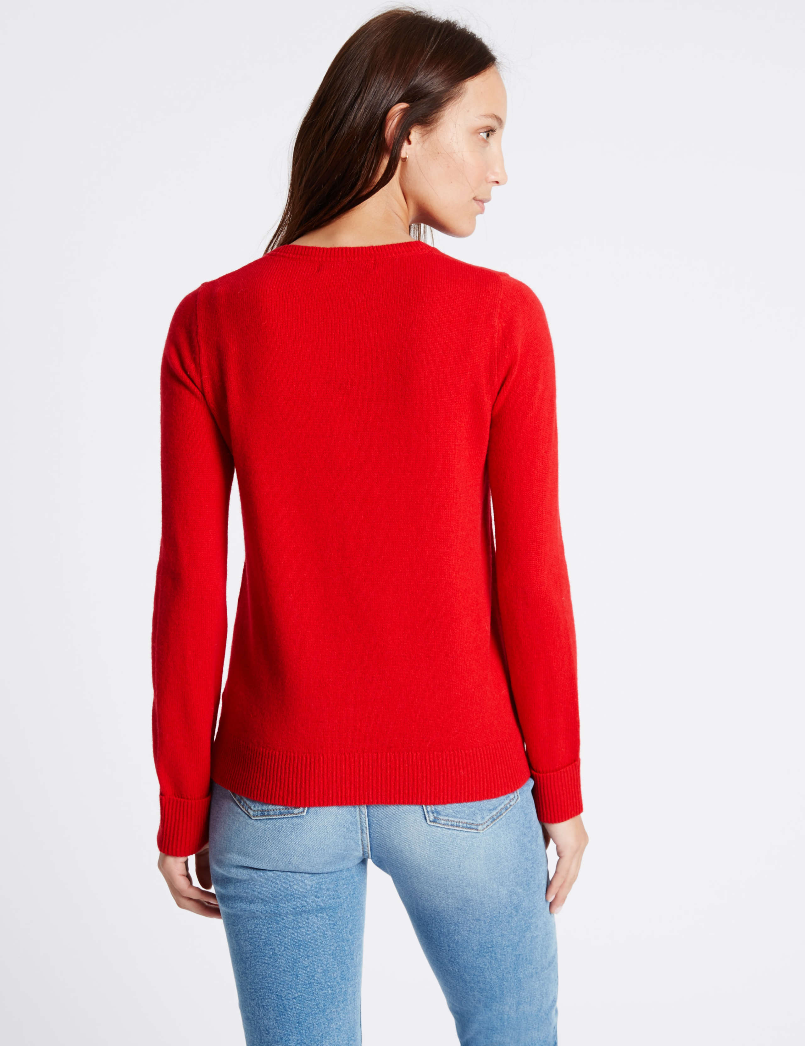 Lambswool Rich Round Neck Jumper 4 of 5