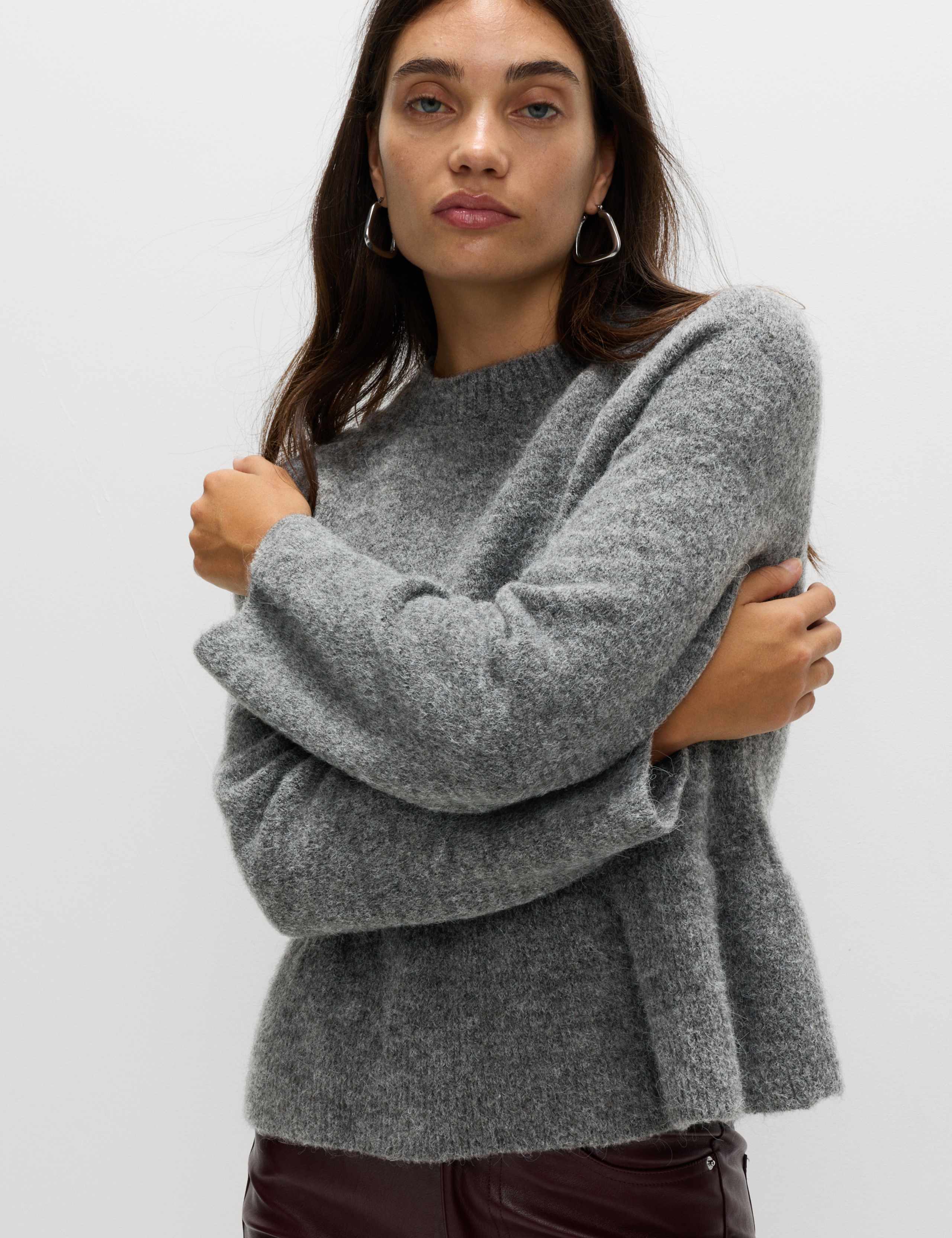 Crew Neck Peplum Jumper with Wool 5 of 5