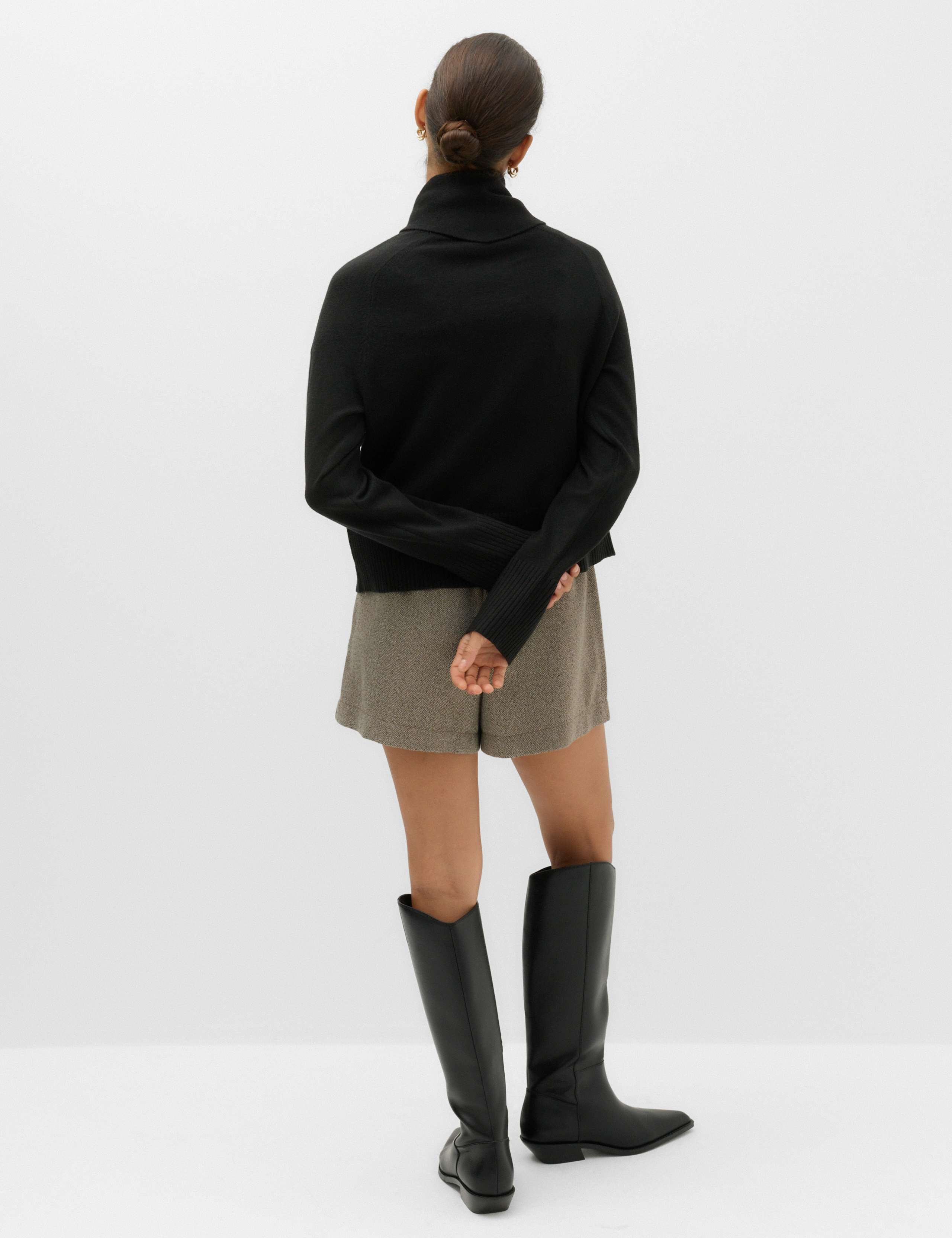 Air-Yarn Tie High Neck Jumper 3 of 7
