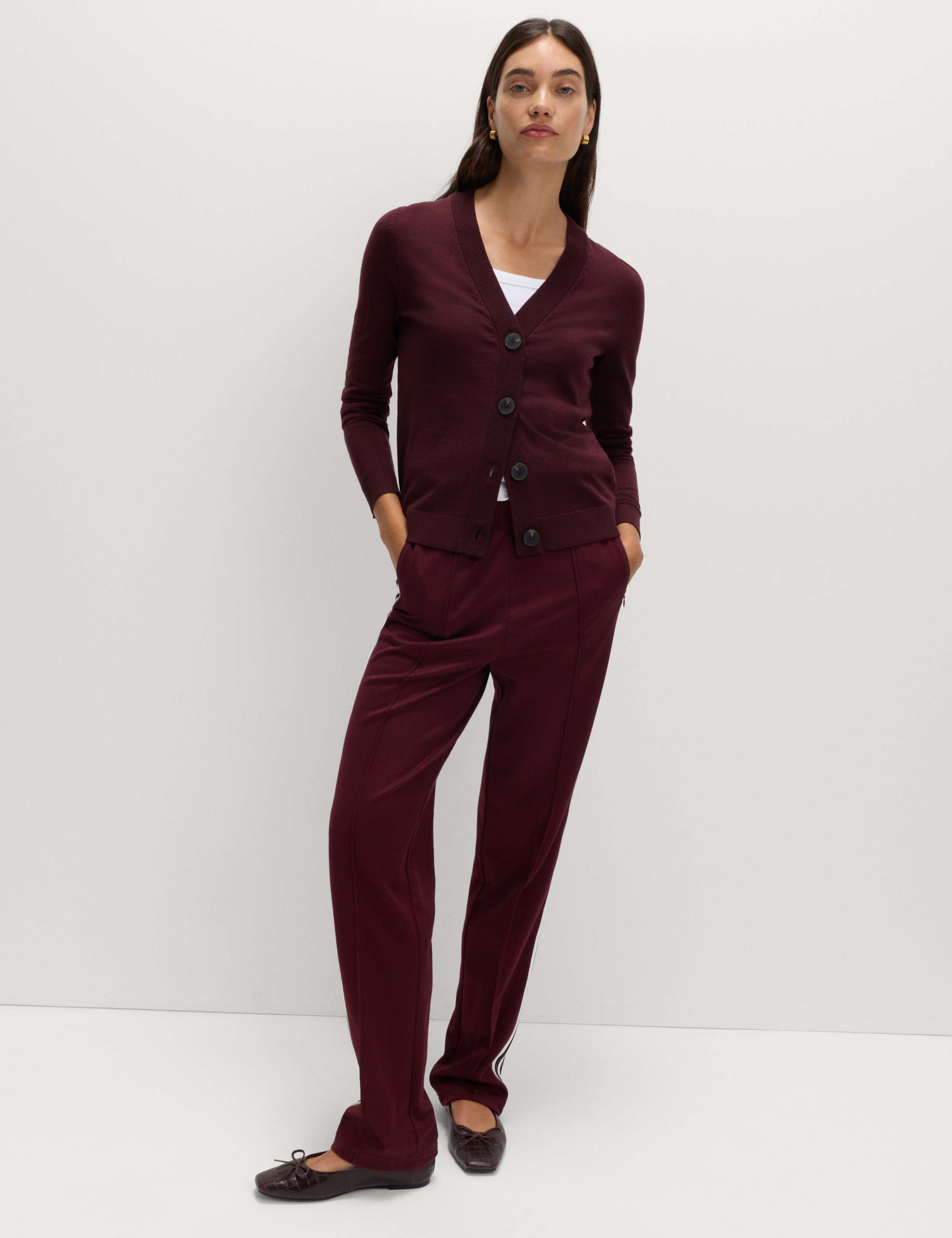Pure Merino V-Neck Button Front Cardigan 6 of 6