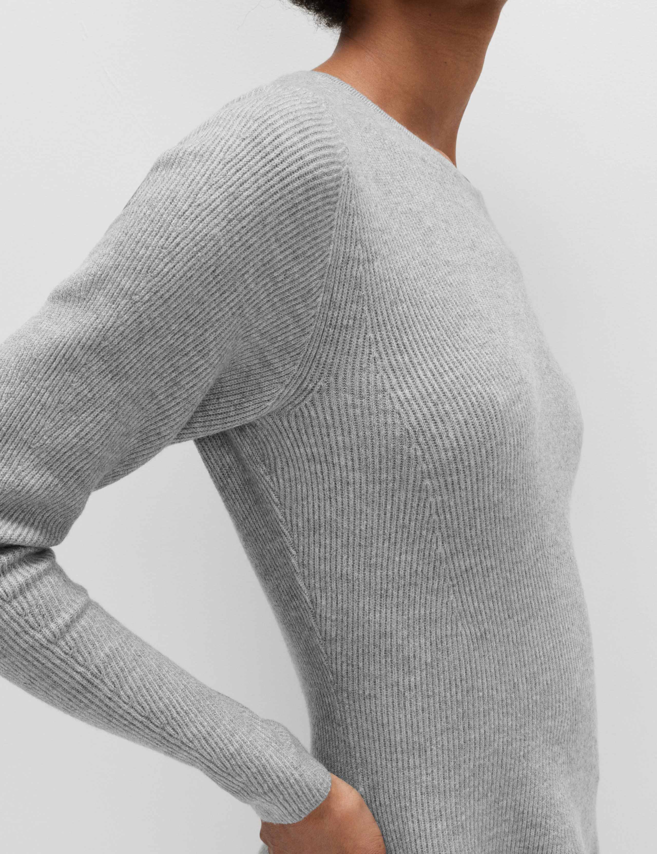 Air-Yarn Ribbed Mini Knitted Dress 4 of 5