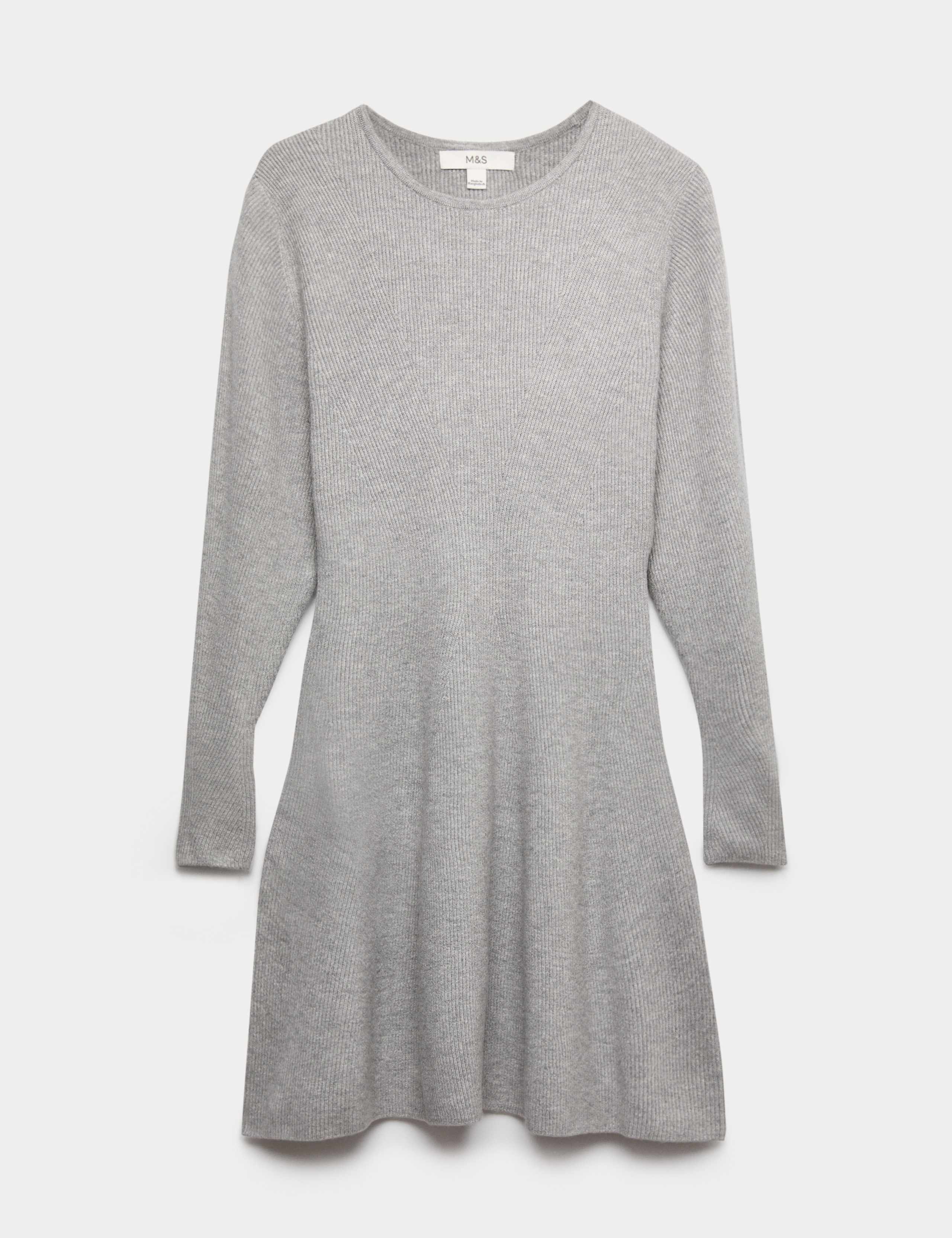 Air-Yarn Ribbed Mini Knitted Dress 2 of 5