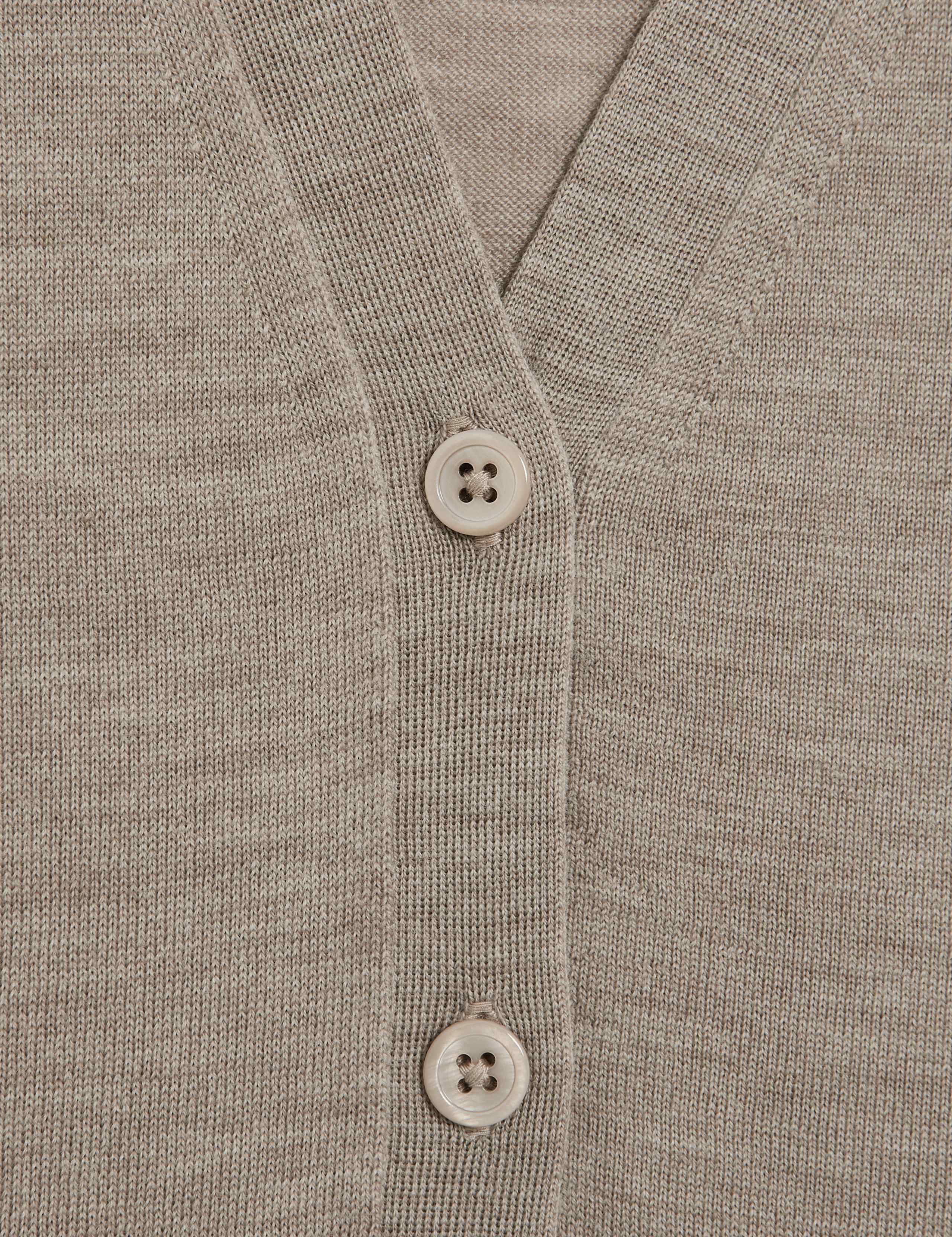 Pure Merino Wool Knitted Waistcoat 6 of 6