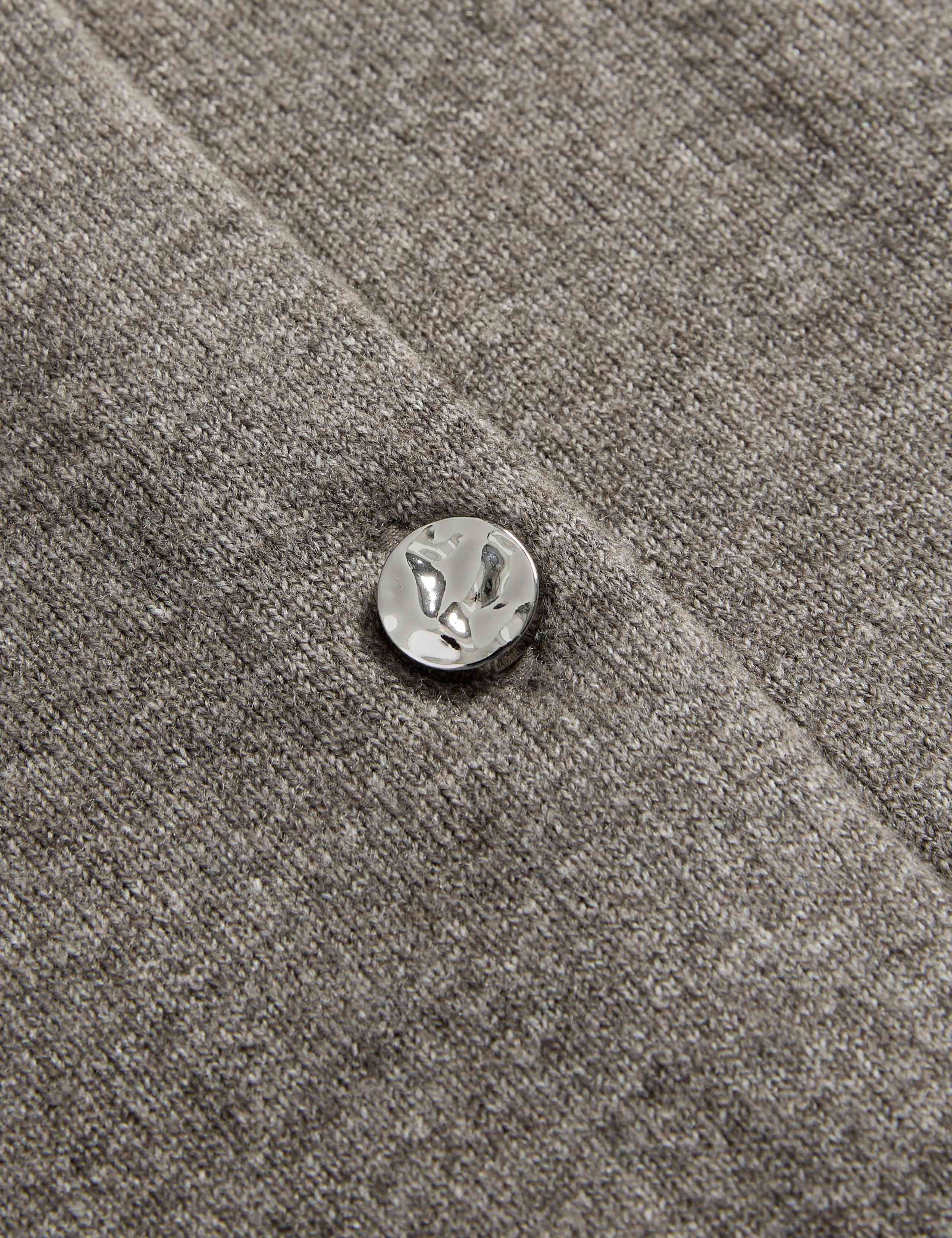 Air-Yarn Button Front Short Sleeve Cropped Cardigan 8 of 8