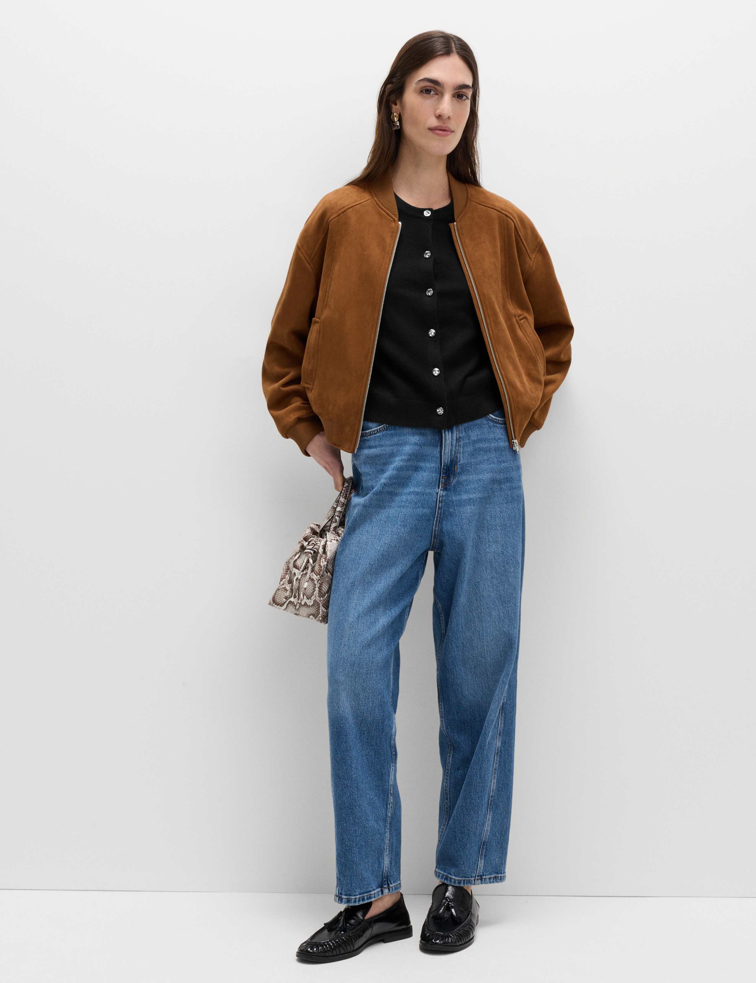 Air-Yarn Button Front Short Sleeve Cropped Cardigan 3 of 5