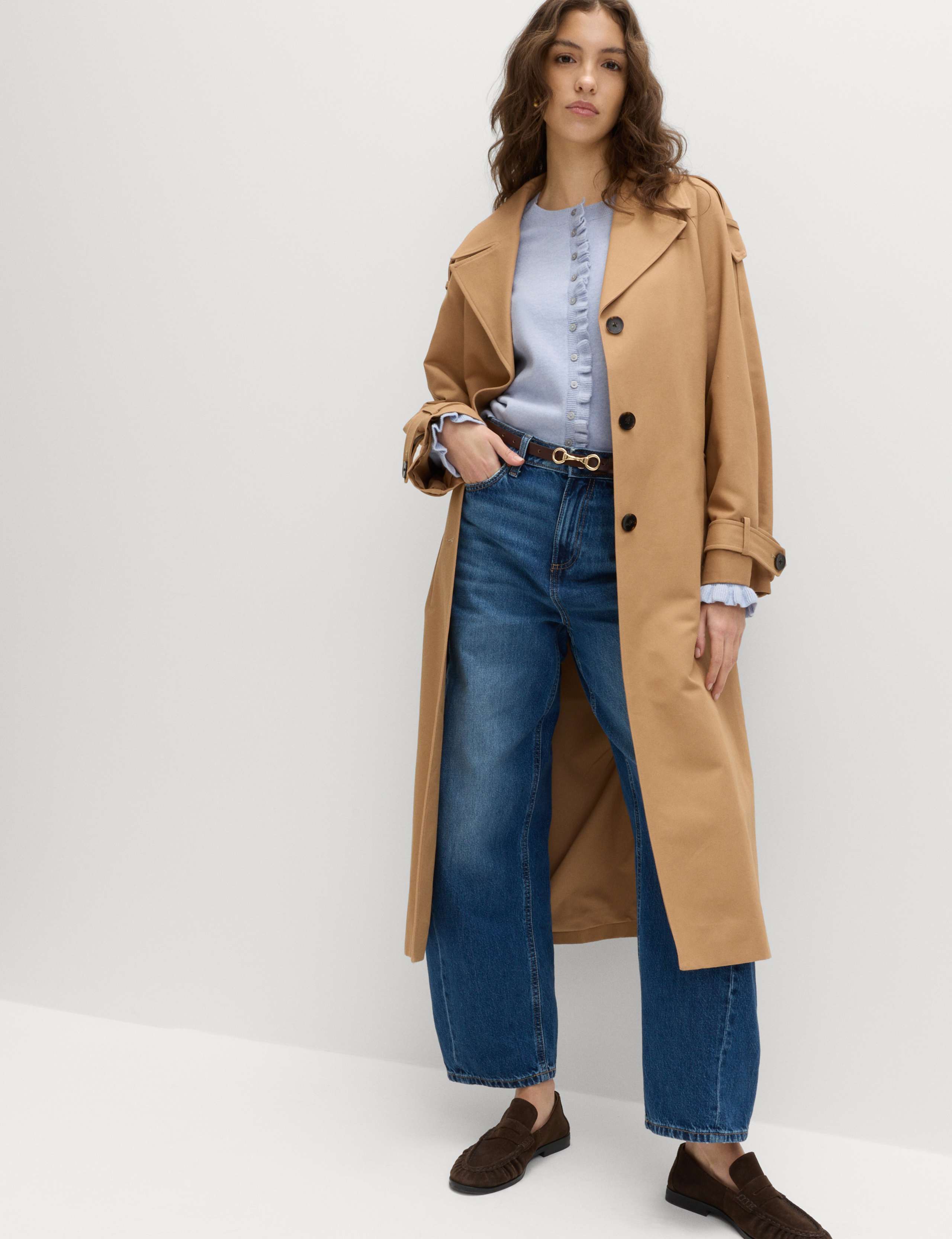 Air-Yarn Ruffle Slim Fit Cardigan 5 of 6