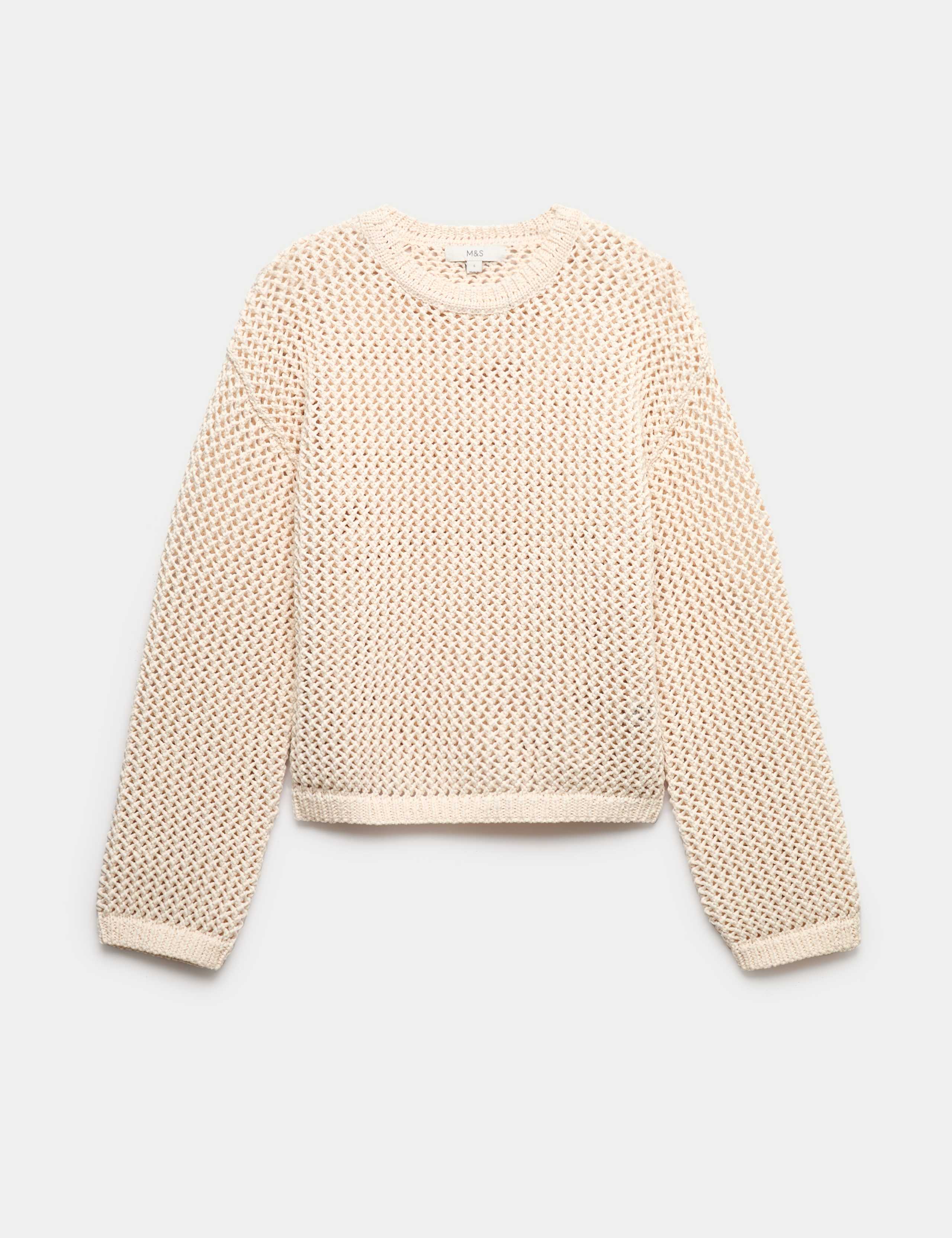 Textured Crew Neck Cropped Jumper 2 of 6