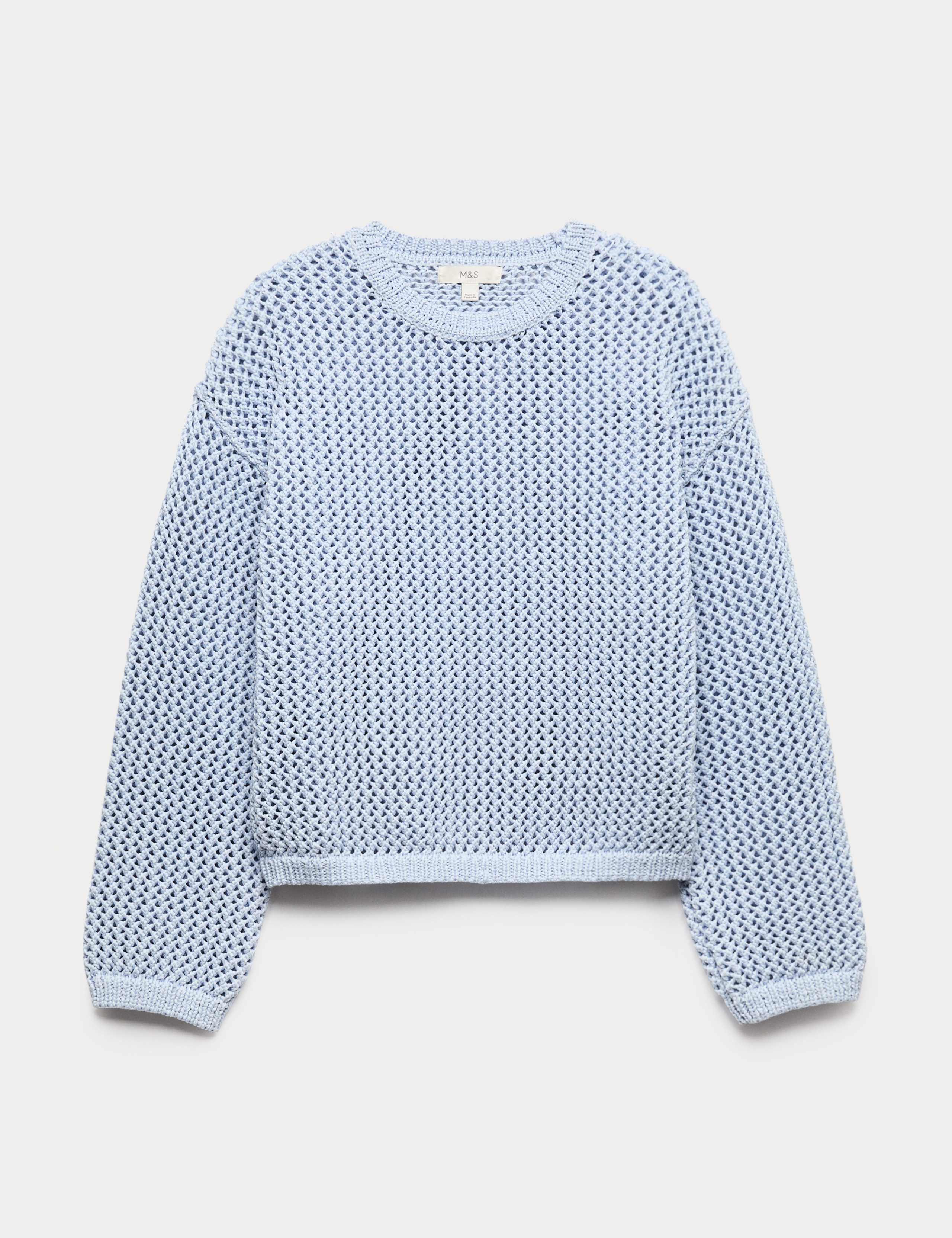 Textured Crew Neck Cropped Jumper 2 of 6