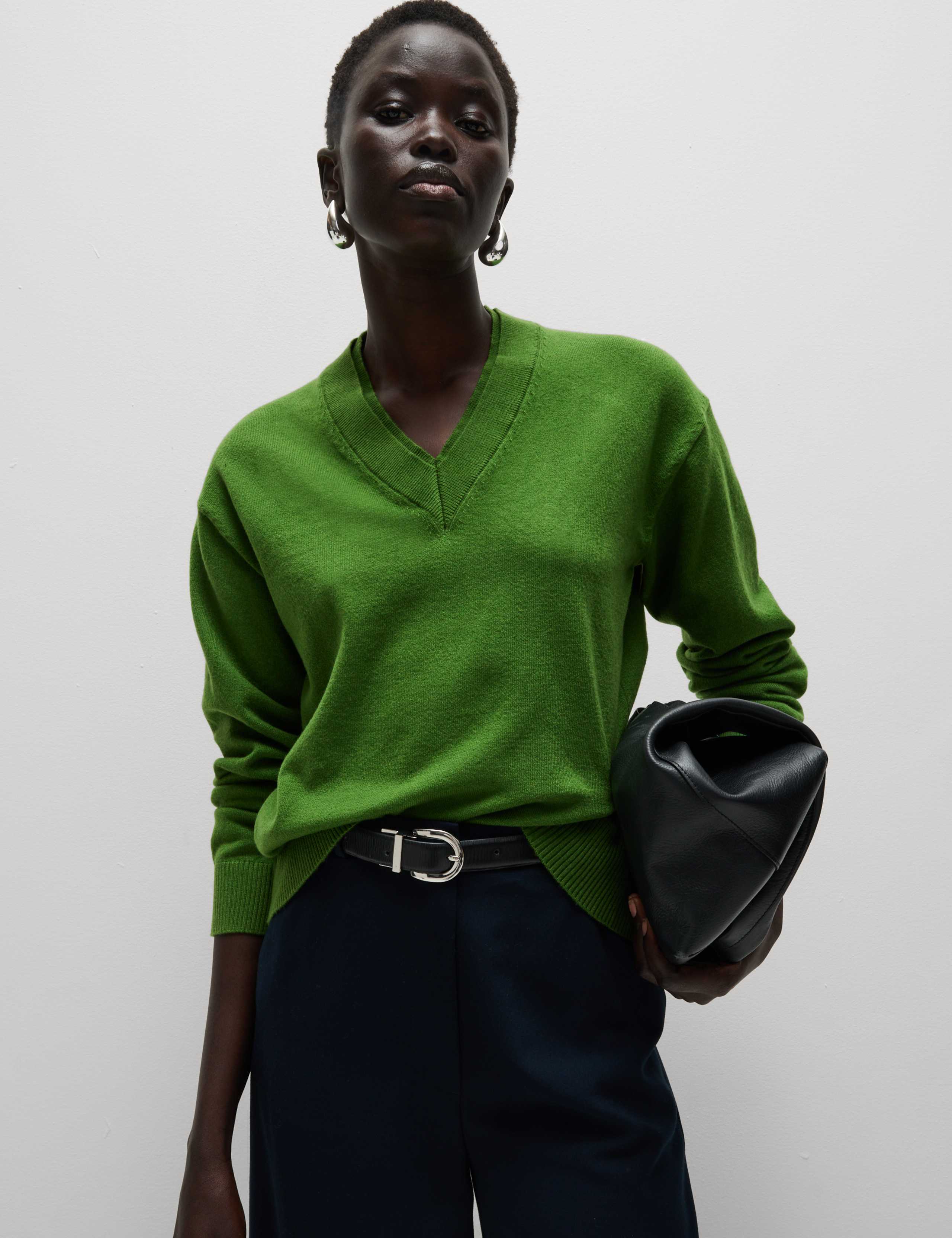 Air-Yarn V-Neck Jumper 1 of 7