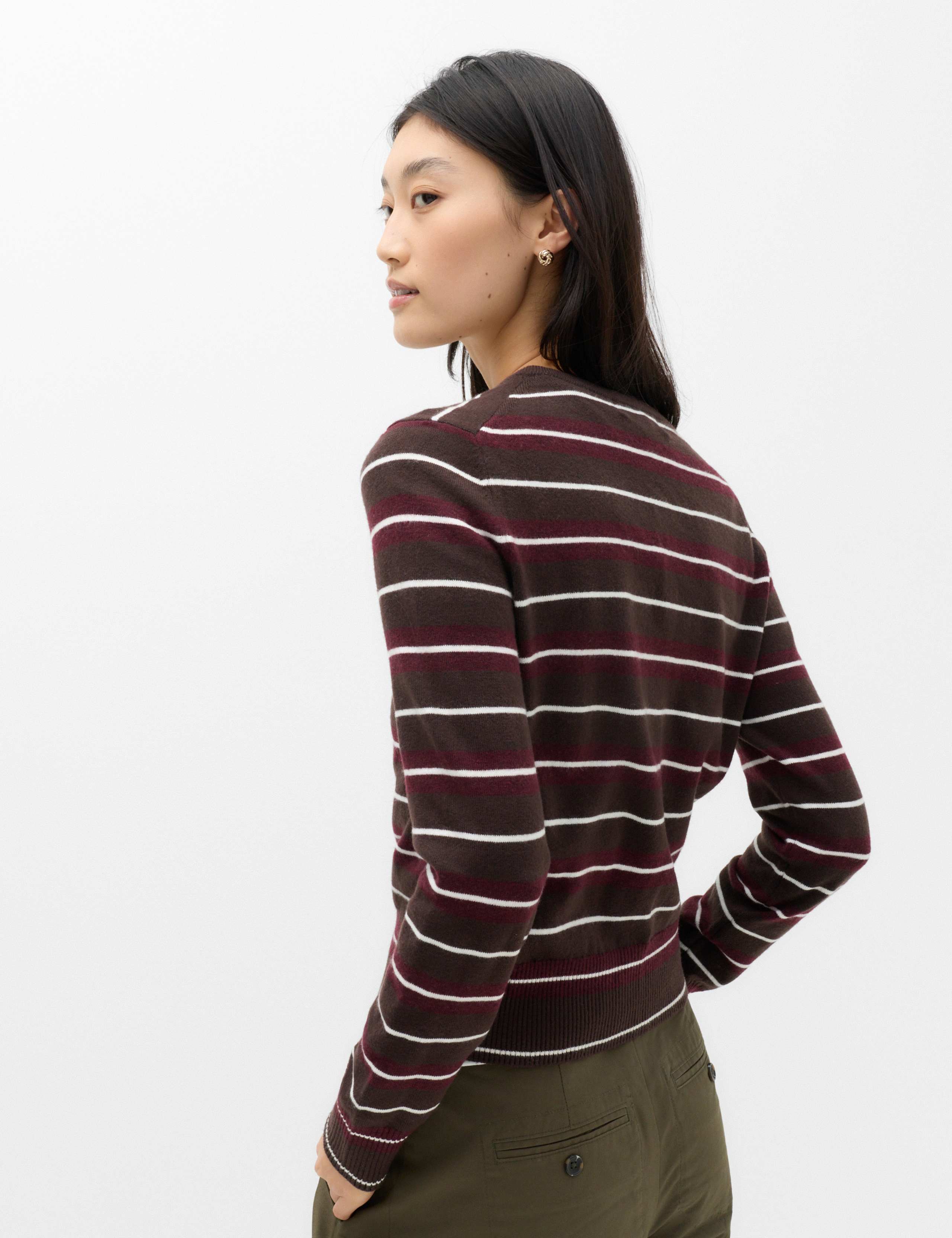 Air-Yarn Striped Cardigan 4 of 5
