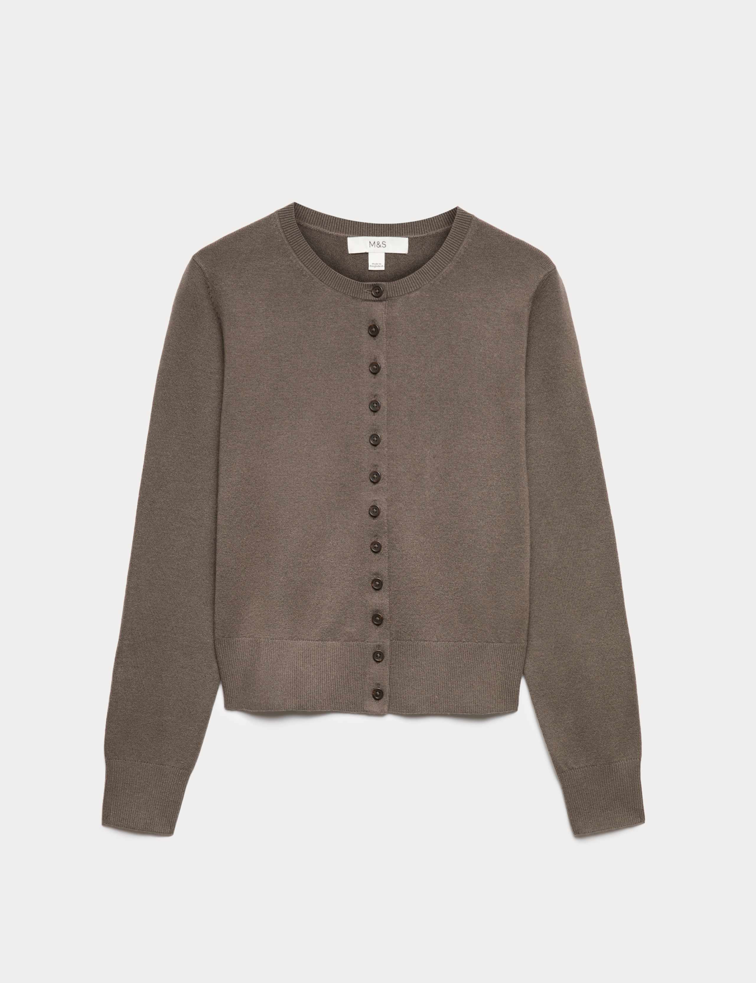 Air-Yarn Crew Neck Short Cardigan 2 of 6