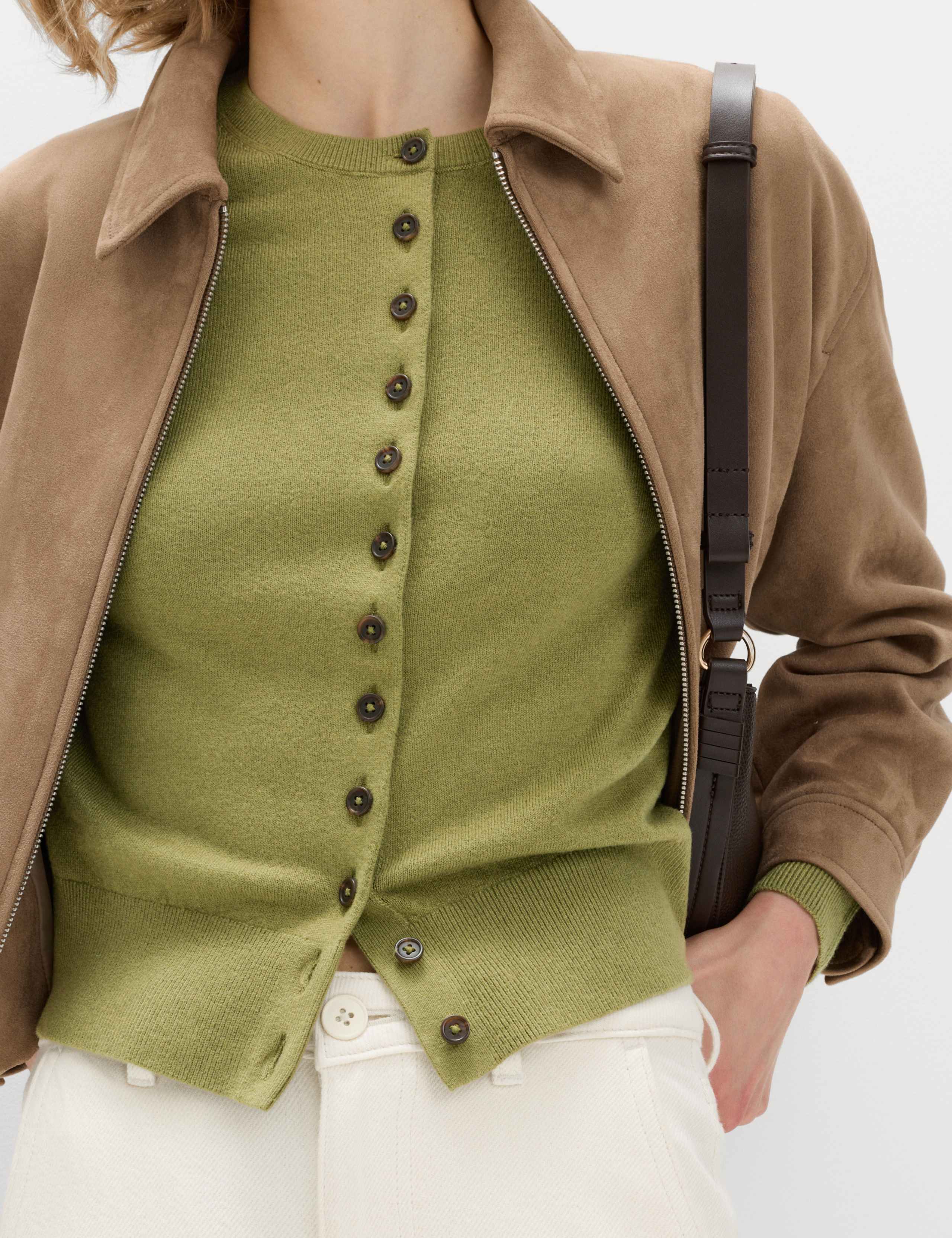 Air-Yarn Crew Neck Short Cardigan 5 of 5