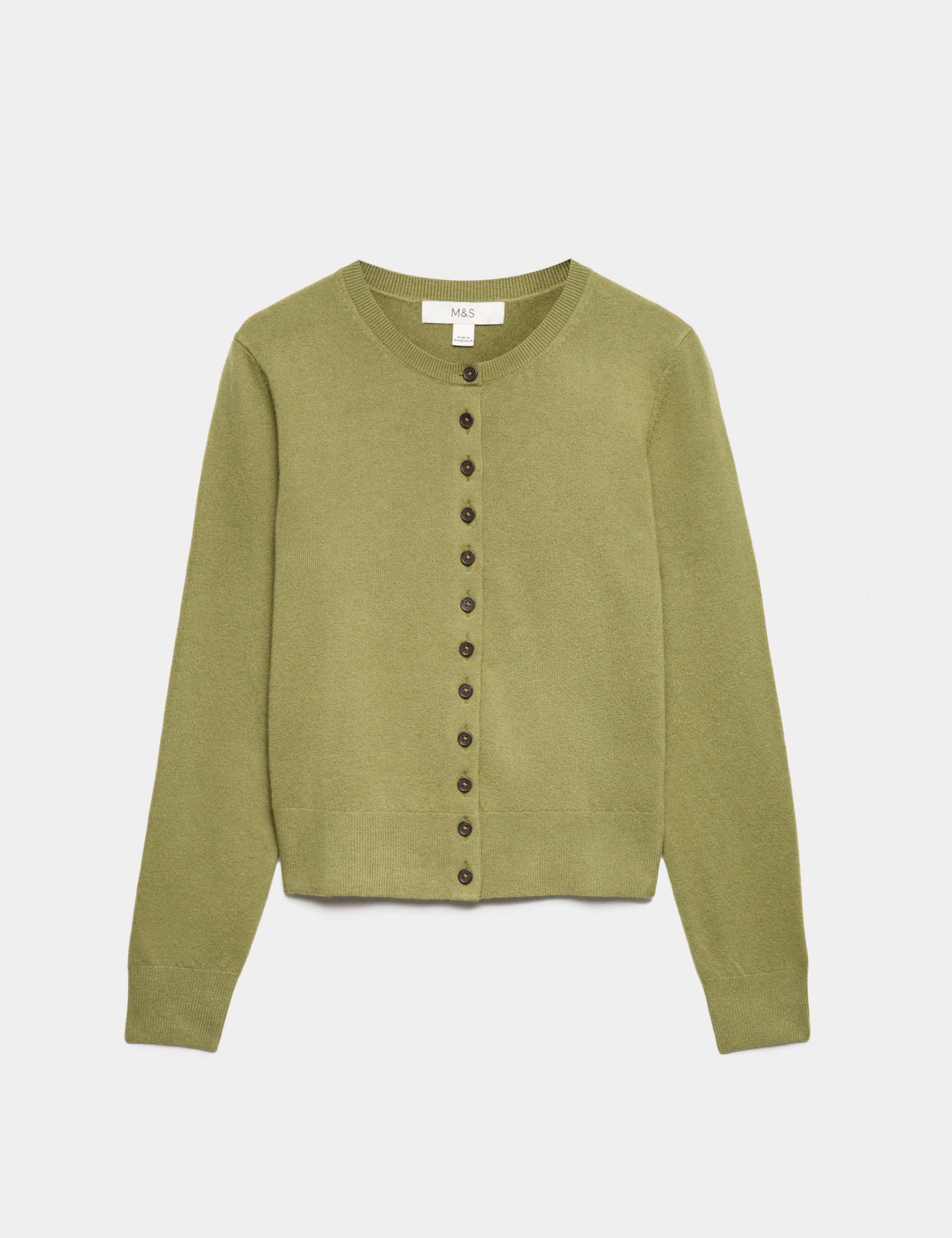 Air-Yarn Crew Neck Short Cardigan 2 of 5